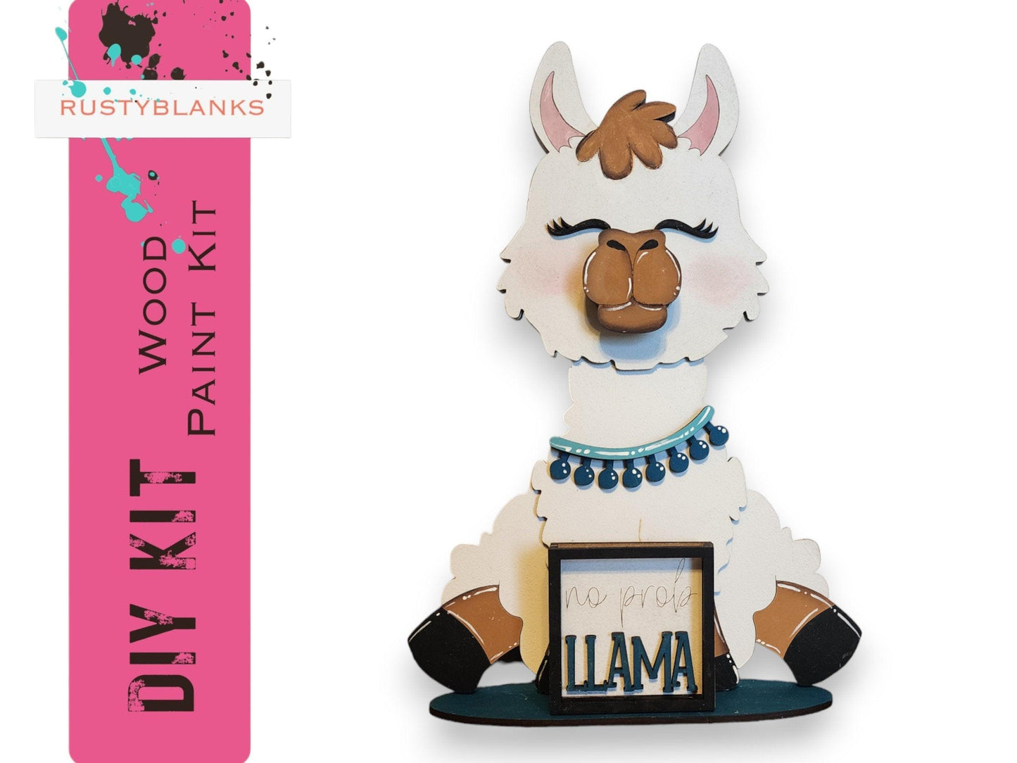 Standing Llama DIY Shelf Sitter Craft Kit - RusticFarmhouseDecor