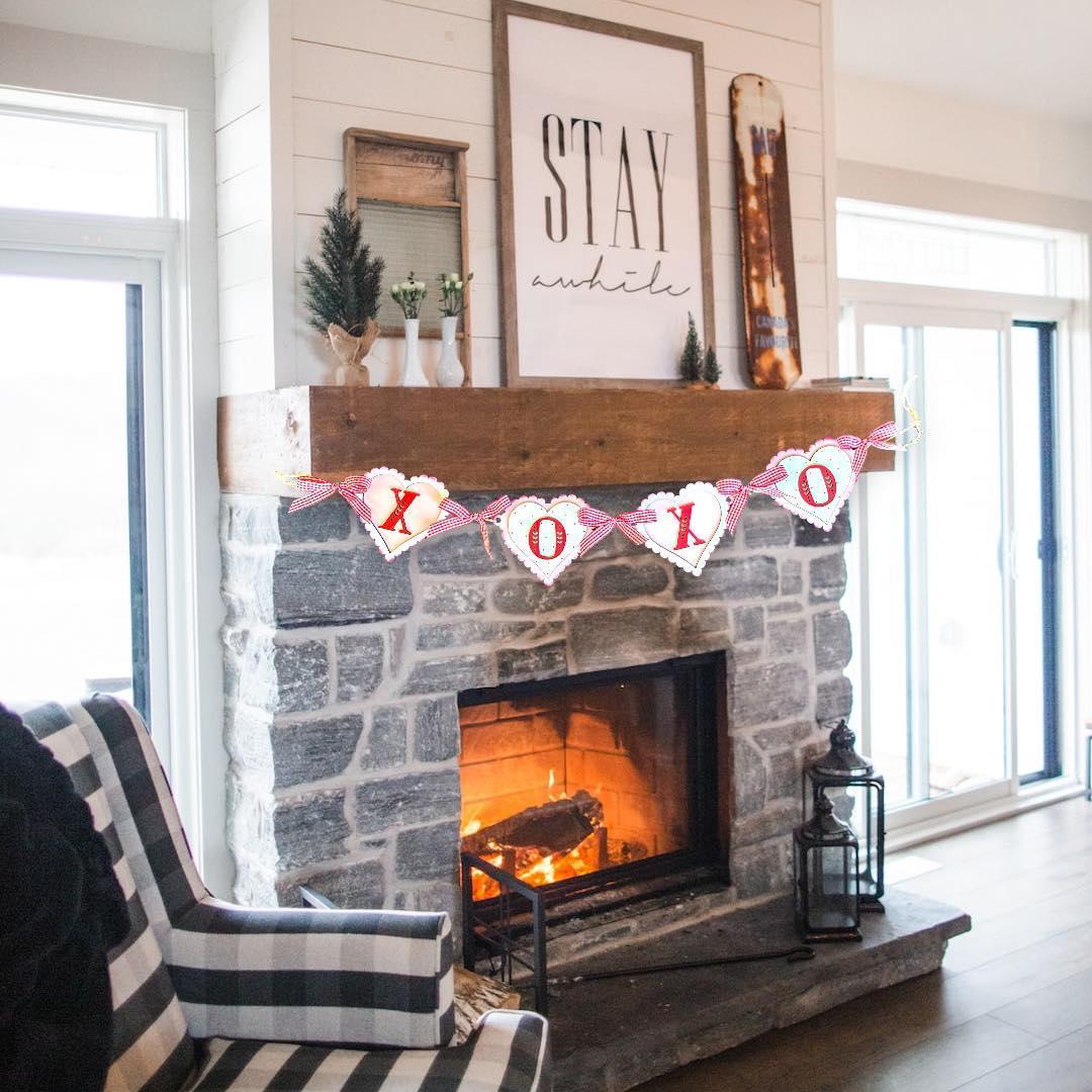 XOXO Valentine's Day Banner - RusticFarmhouseDecor