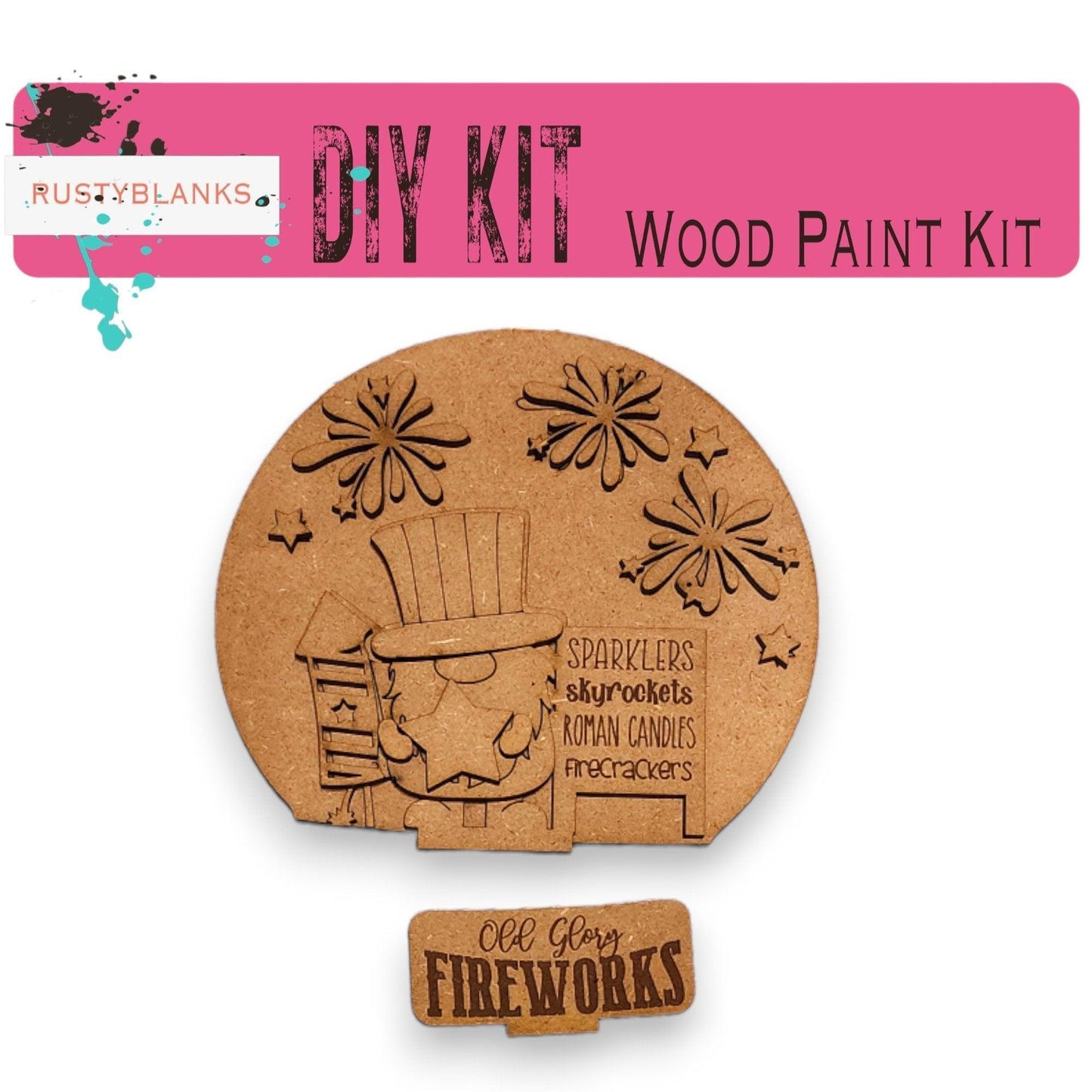 4th of July Insert for Snow Globe DIY Interchangeable Decor, Gift for Her - RusticFarmhouseDecor