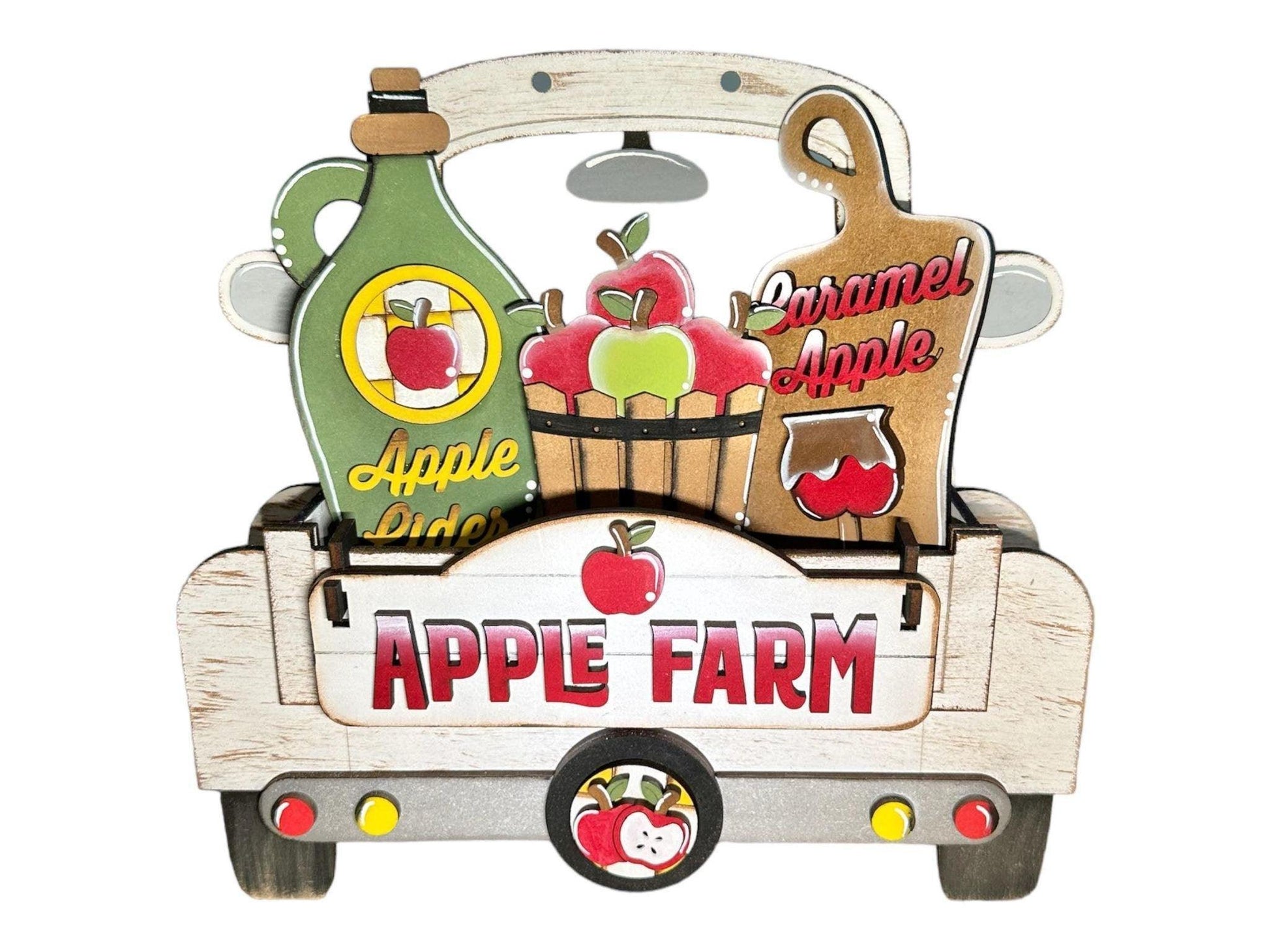 Apple Farm Insert - DIY Interchangeable Inserts - Tiered Tray Deco - RusticFarmhouseDecor