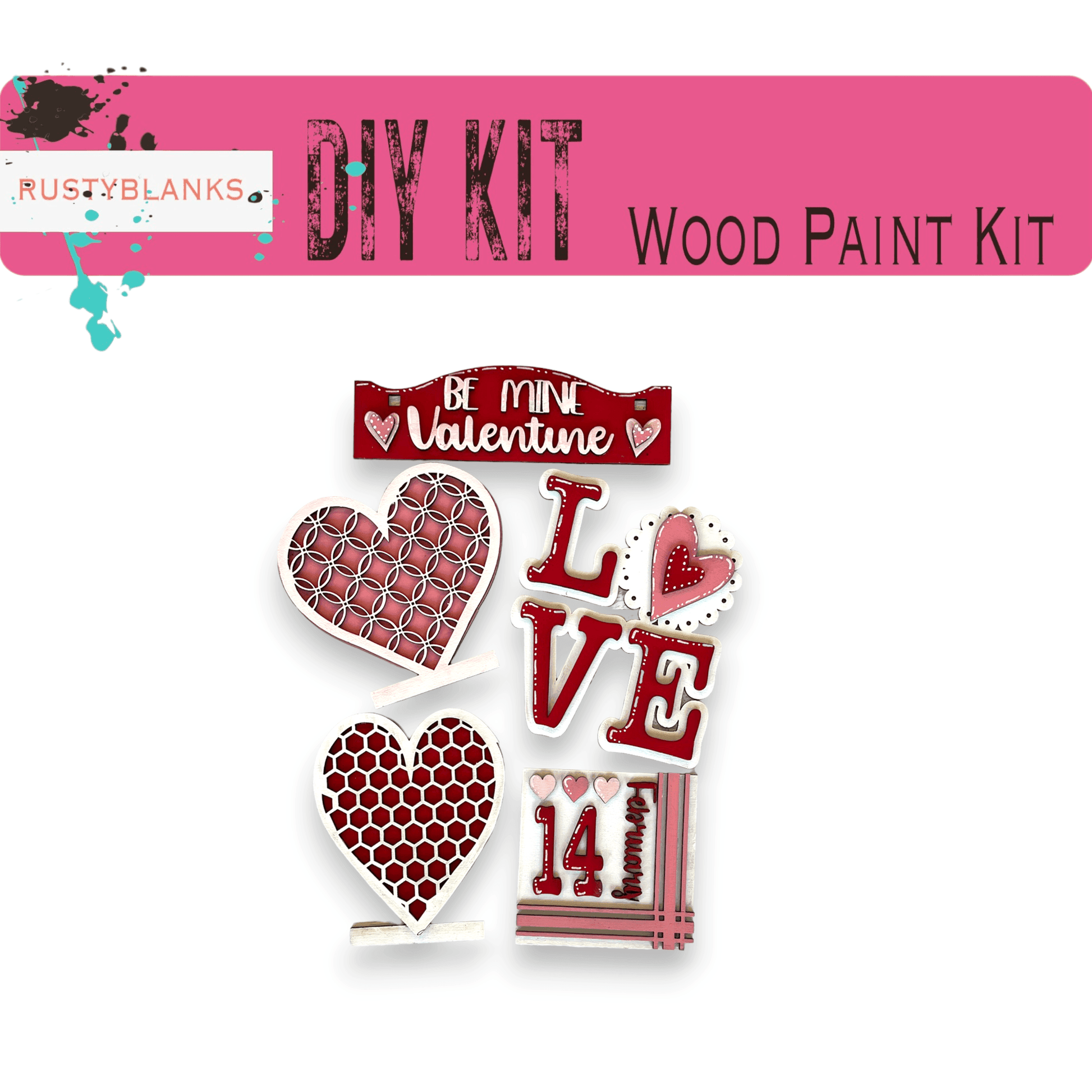 Be Mine Valentine for our Interchangeable Inserts for our Window or House DIY Kit - RusticFarmhouseDecor