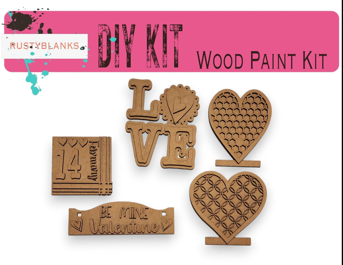 Be Mine Valentine for our Interchangeable Inserts for our Window or House DIY Kit - RusticFarmhouseDecor