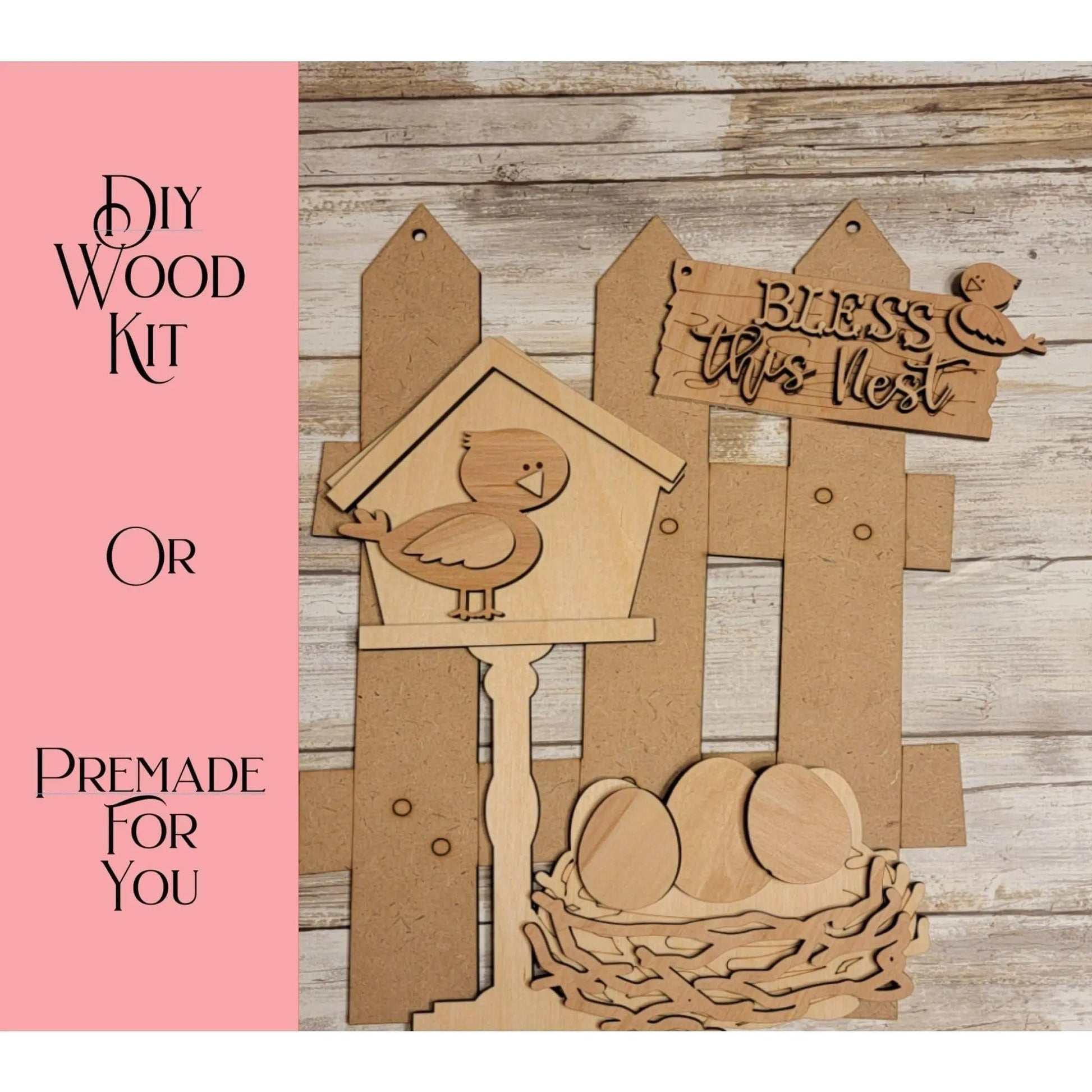 Bless This Nest Fence Attachment Set - RusticFarmhouseDecor