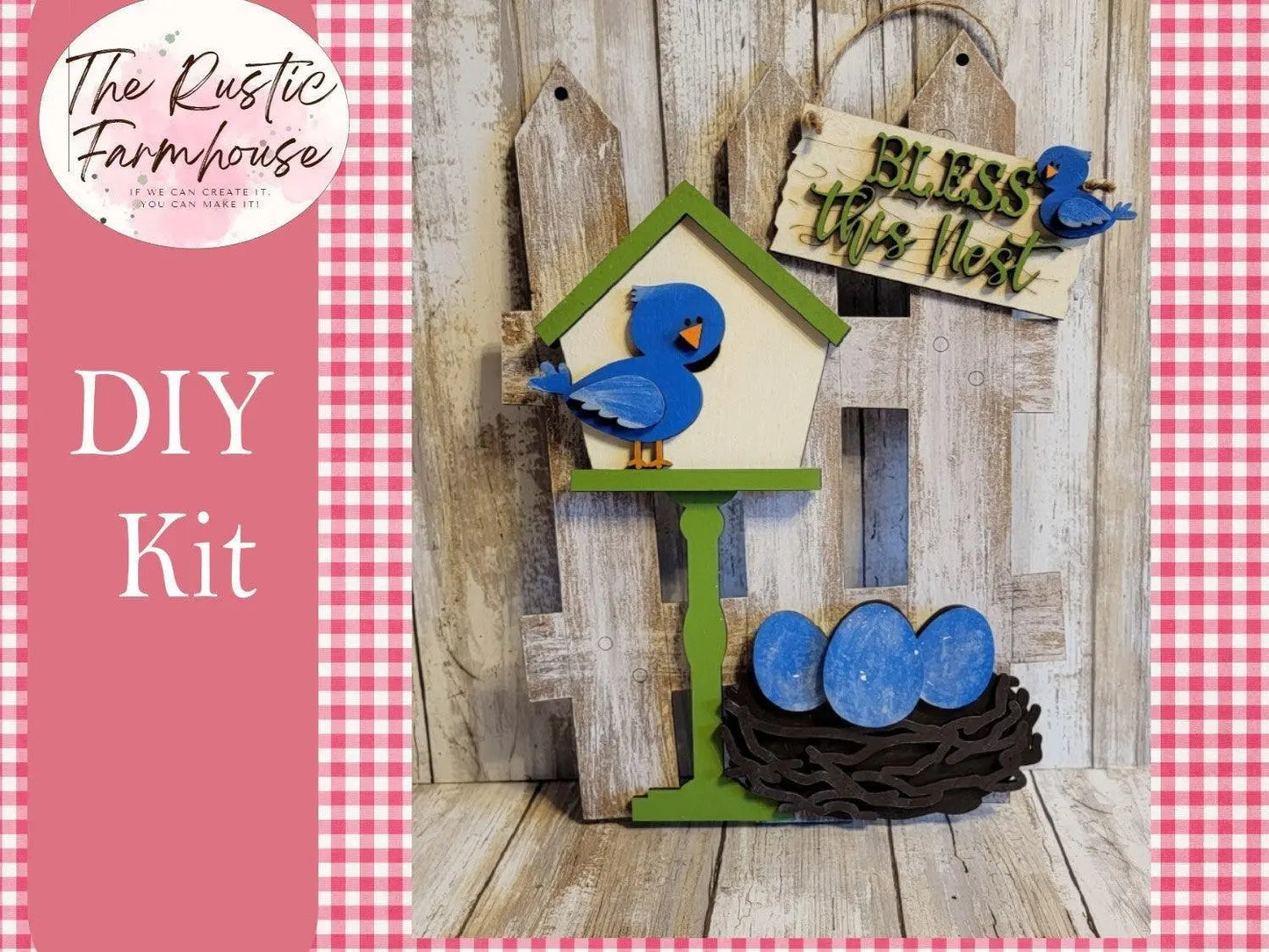 Bless This Nest Fence Attachment Set - RusticFarmhouseDecor
