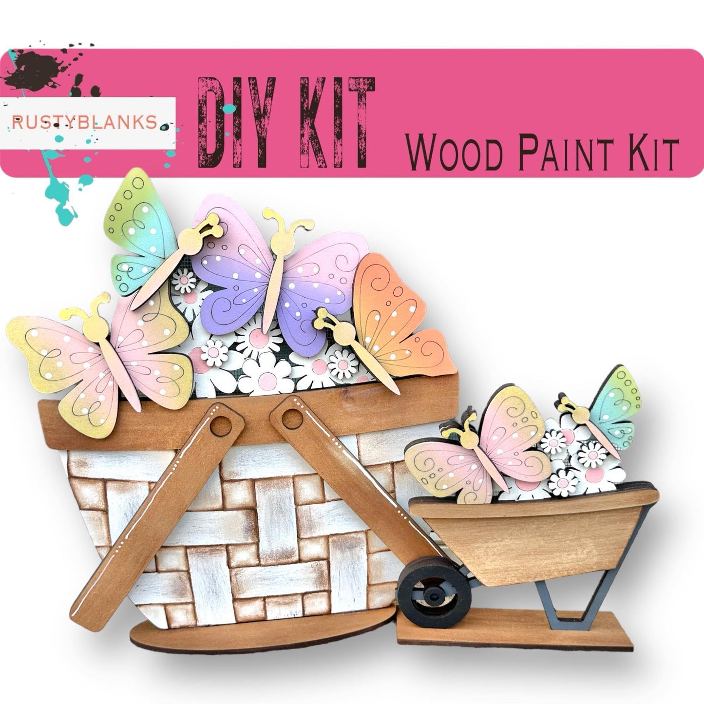 Butterfly Insert for the Interchangeable Flower Basket - RusticFarmhouseDecor