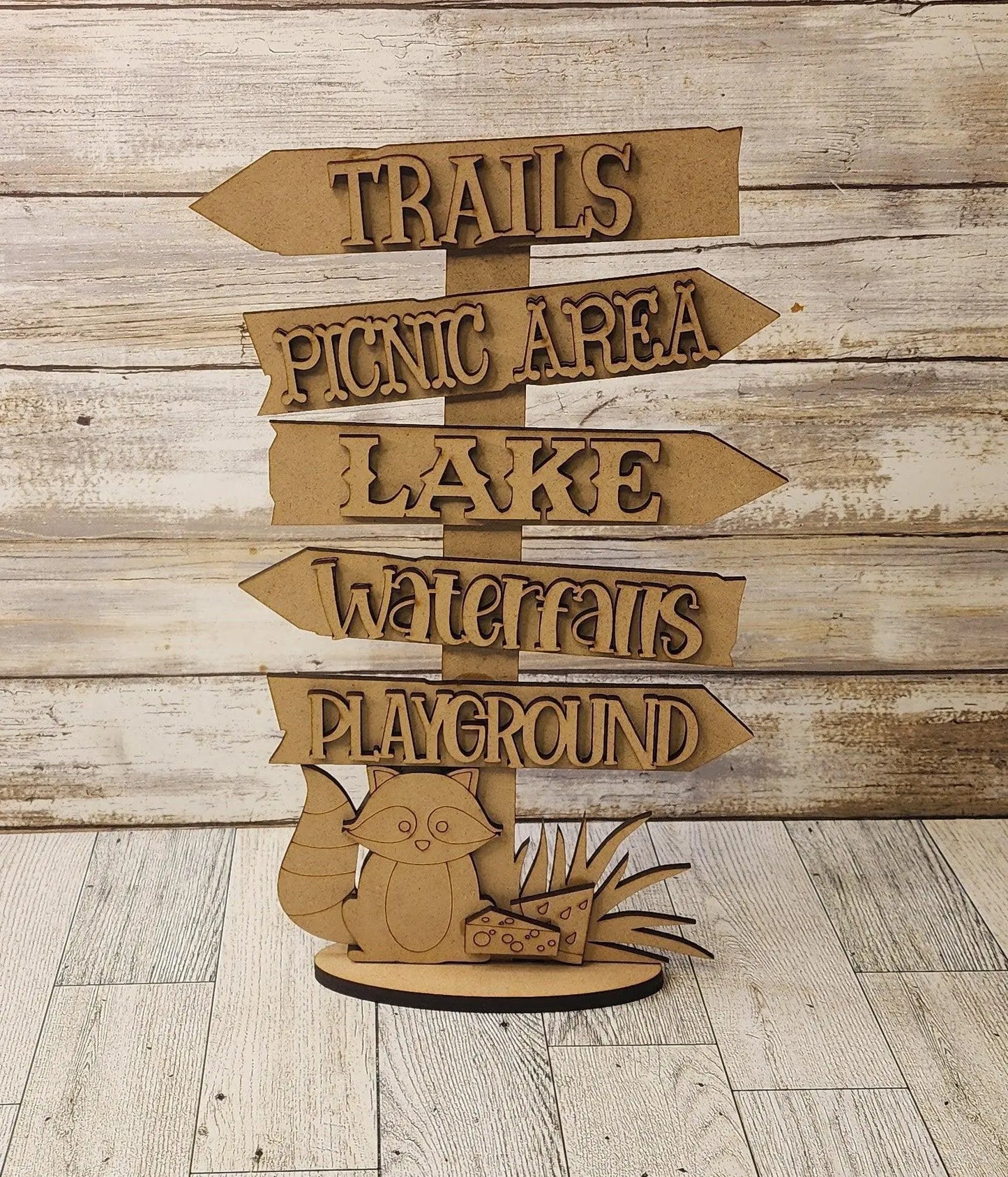 Camping Sign Decor, Unfinished DIY Wood Kit, Blanks to Decorate Home Decor - RusticFarmhouseDecor