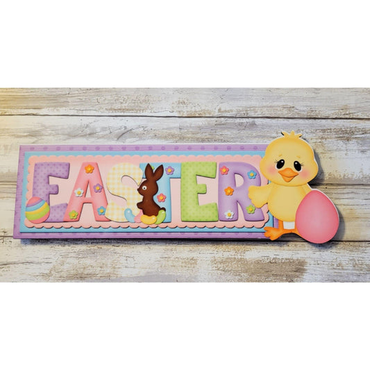 Chic - with Easter Sign - RusticFarmhouseDecor