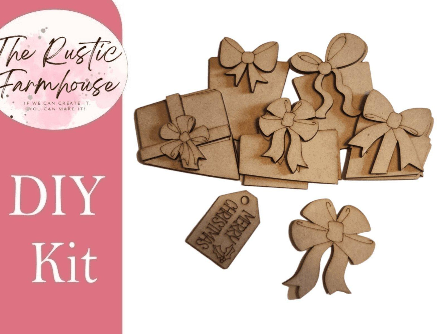 Christmas Presents Insert for the Interchangeable Flower Basket - RusticFarmhouseDecor