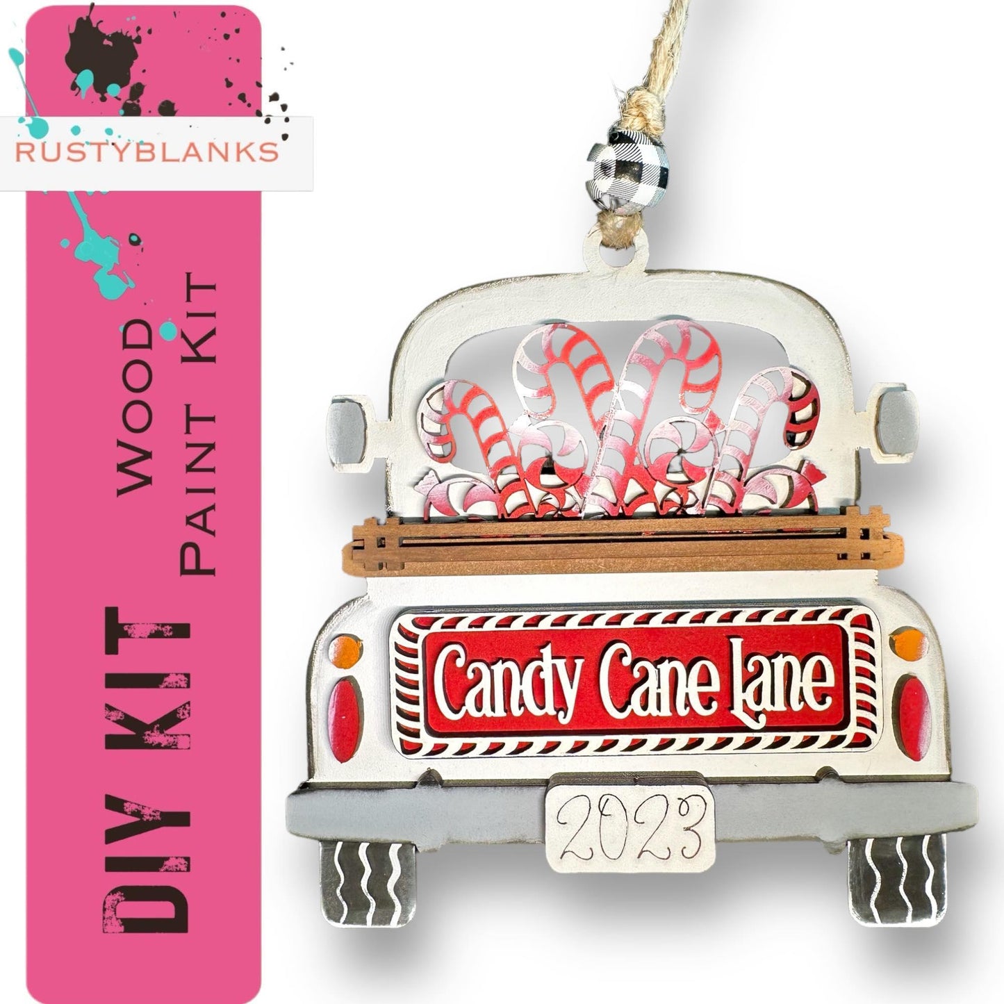 Christmas Truck Ornaments, Ten Differnt Designs, DIY Farmhouse Truck Ornament, Christmas Tree Ornaments DIY - RusticFarmhouseDecor