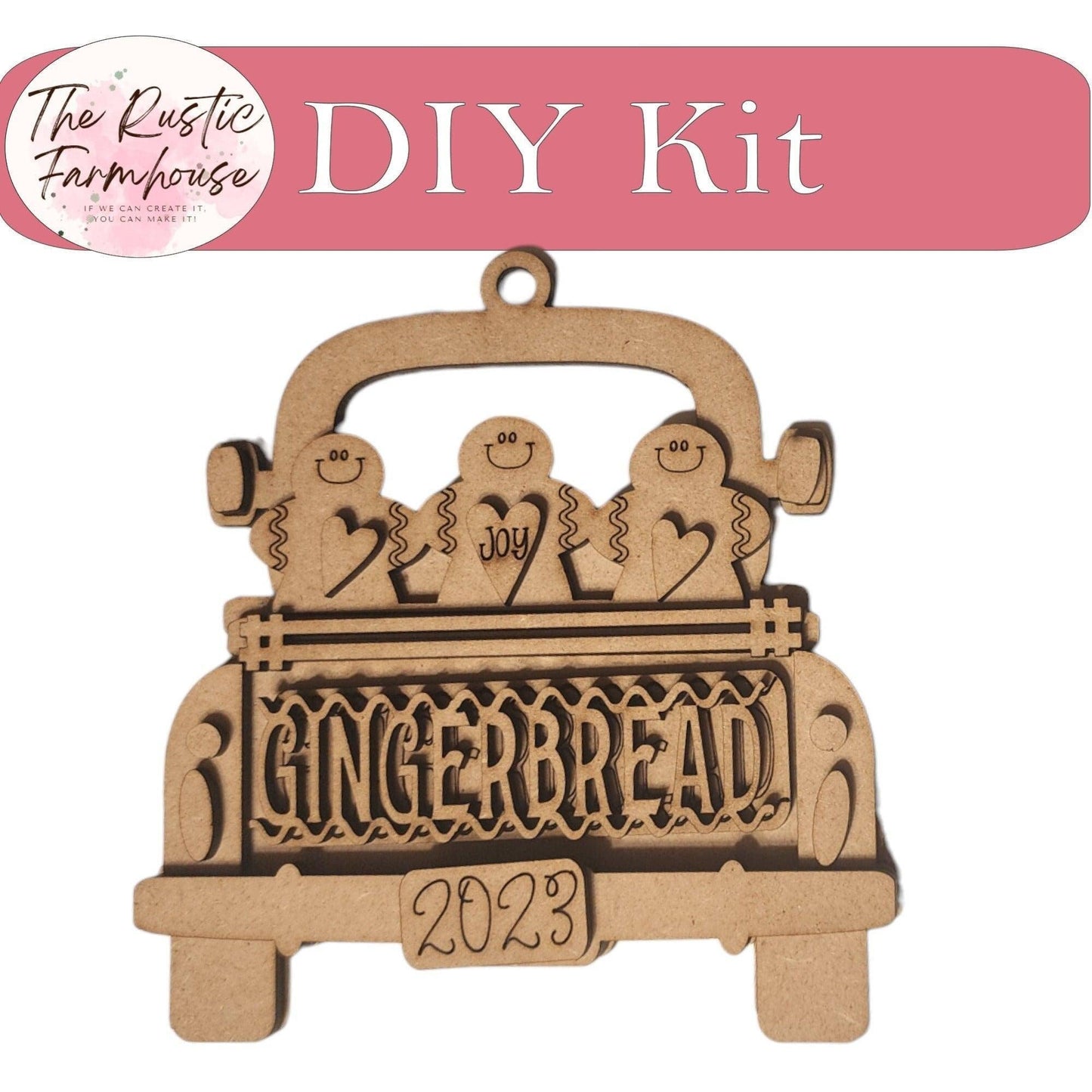 Christmas Truck Ornaments, Ten Differnt Designs, DIY Farmhouse Truck Ornament, Christmas Tree Ornaments DIY - RusticFarmhouseDecor