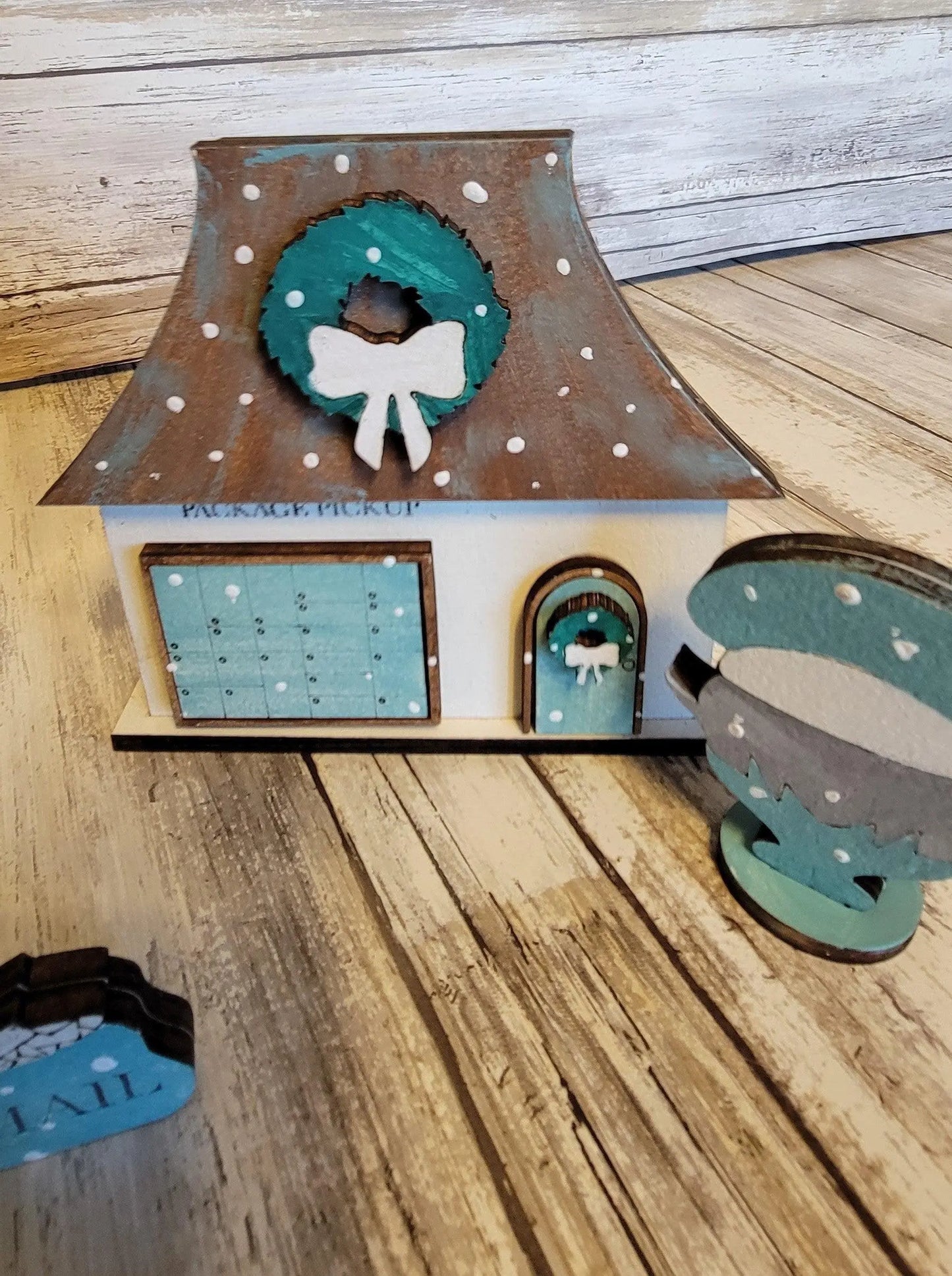 Christmas Village North Pole Post OfficeDIY - RusticFarmhouseDecor