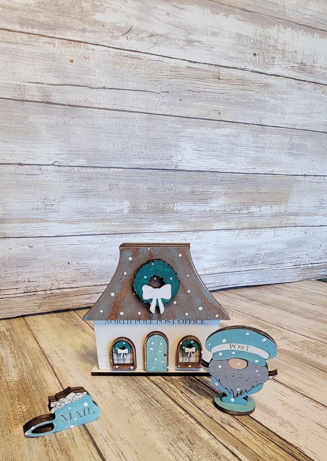 Christmas Village North Pole Post OfficeDIY - RusticFarmhouseDecor