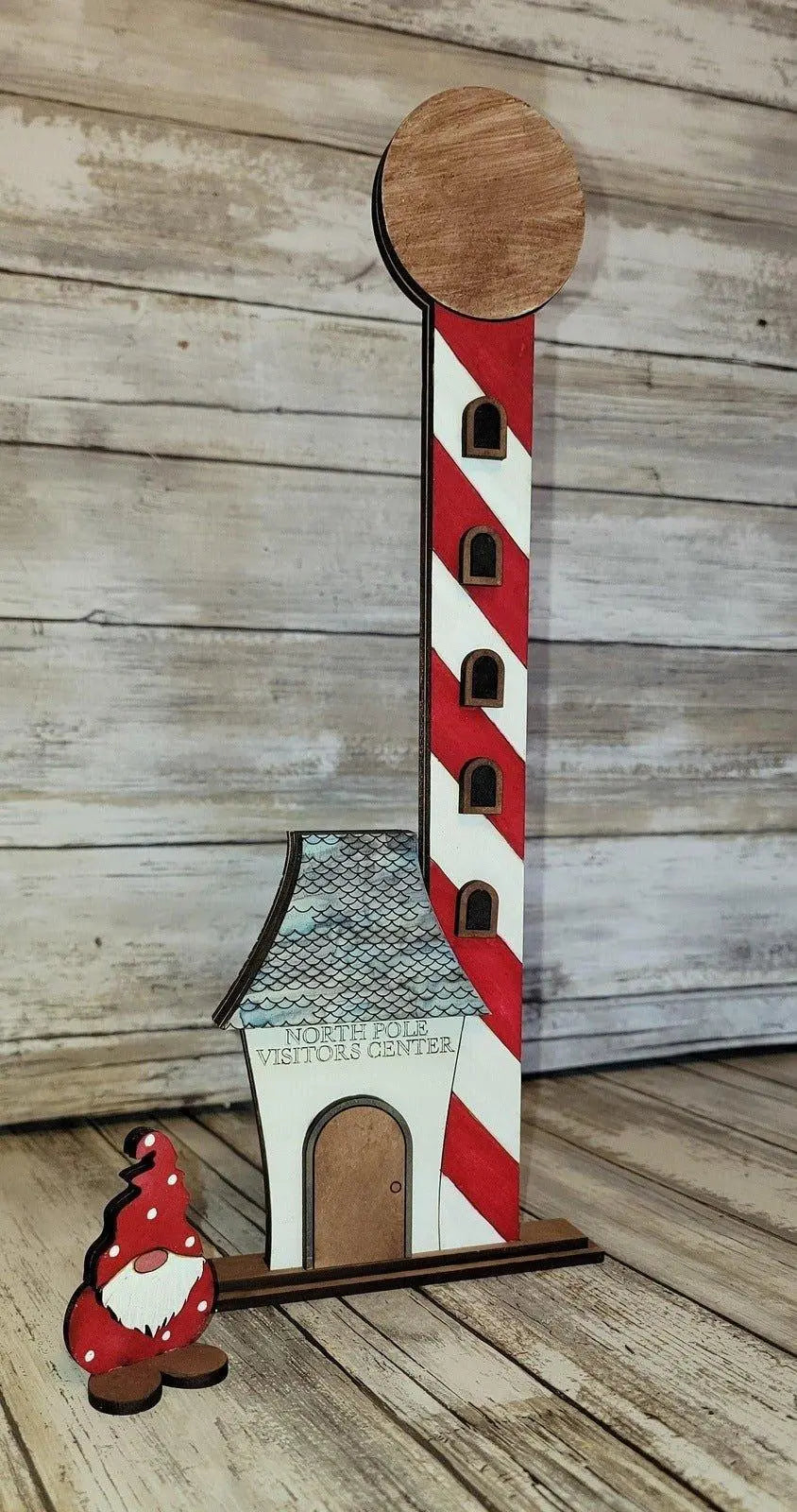 Christmas Village North Pole Visitors Center DIY - RusticFarmhouseDecor