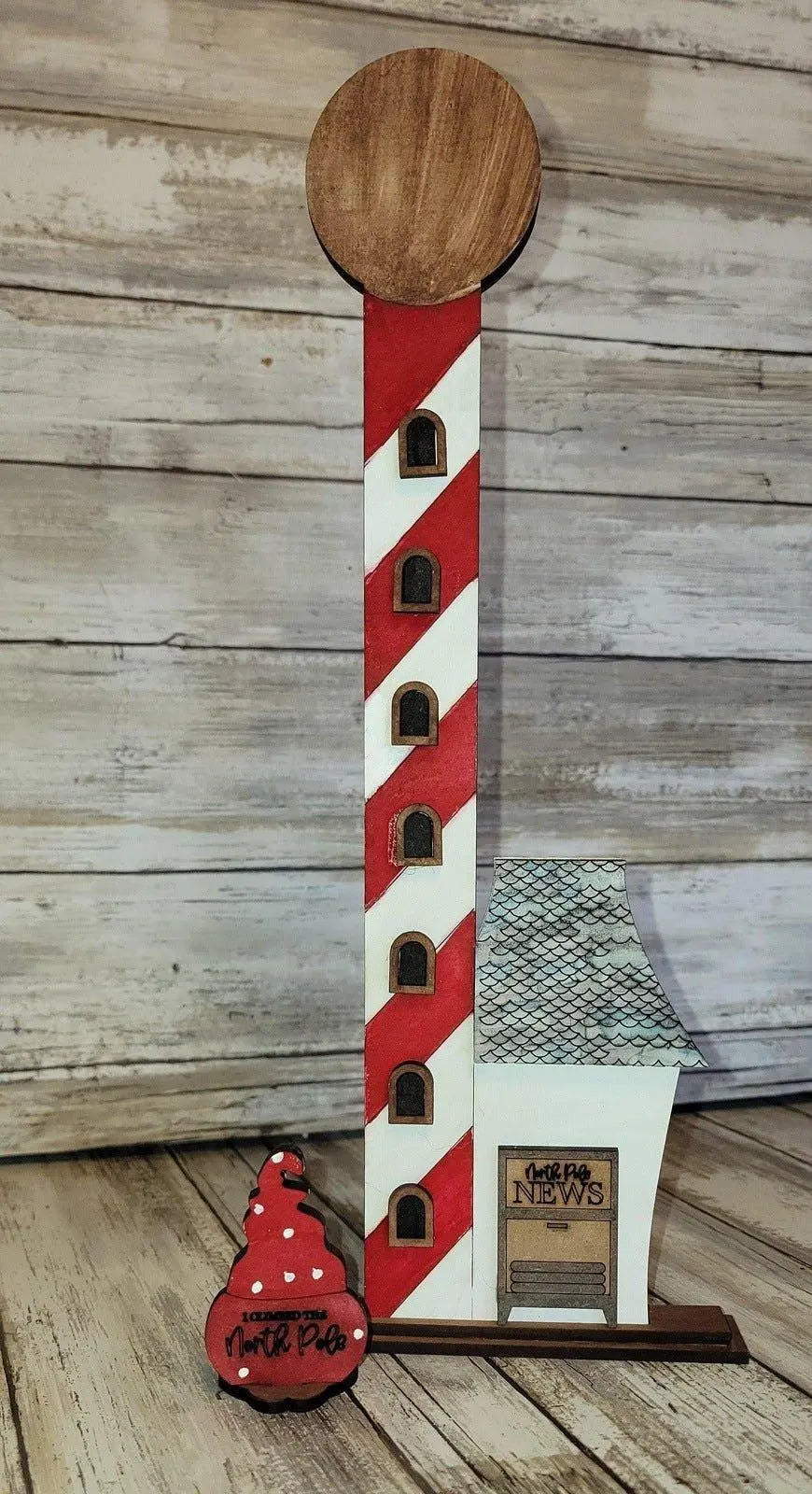 Christmas Village North Pole Visitors Center DIY - RusticFarmhouseDecor