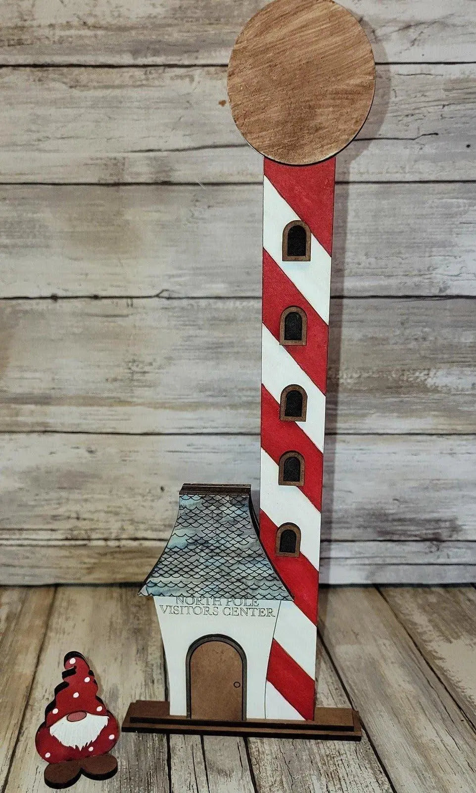Christmas Village North Pole Visitors Center DIY - RusticFarmhouseDecor