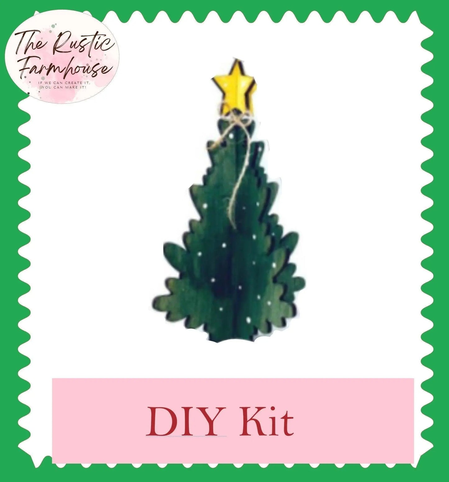 Christmas Village Tree DIY - RusticFarmhouseDecor