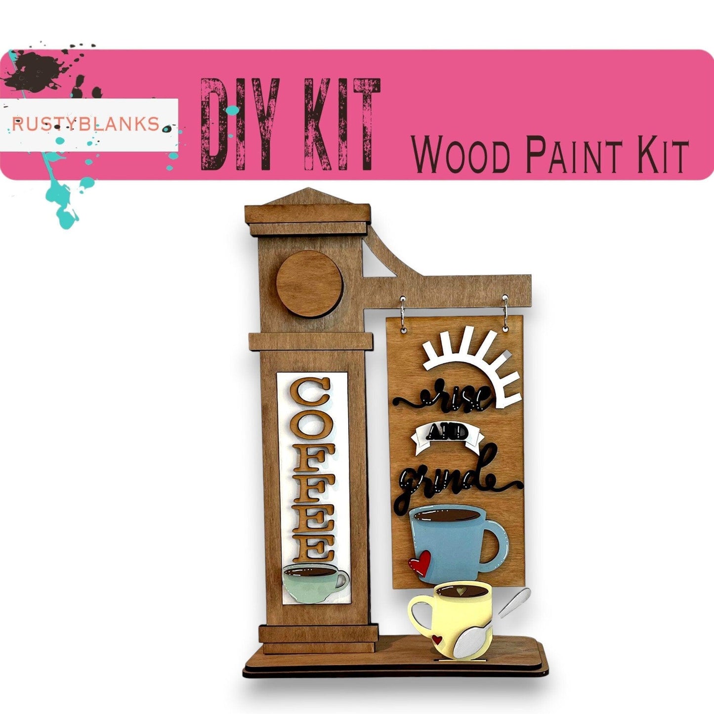Coffee Insert for Mini Interchangeable Posts - RusticFarmhouseDecor