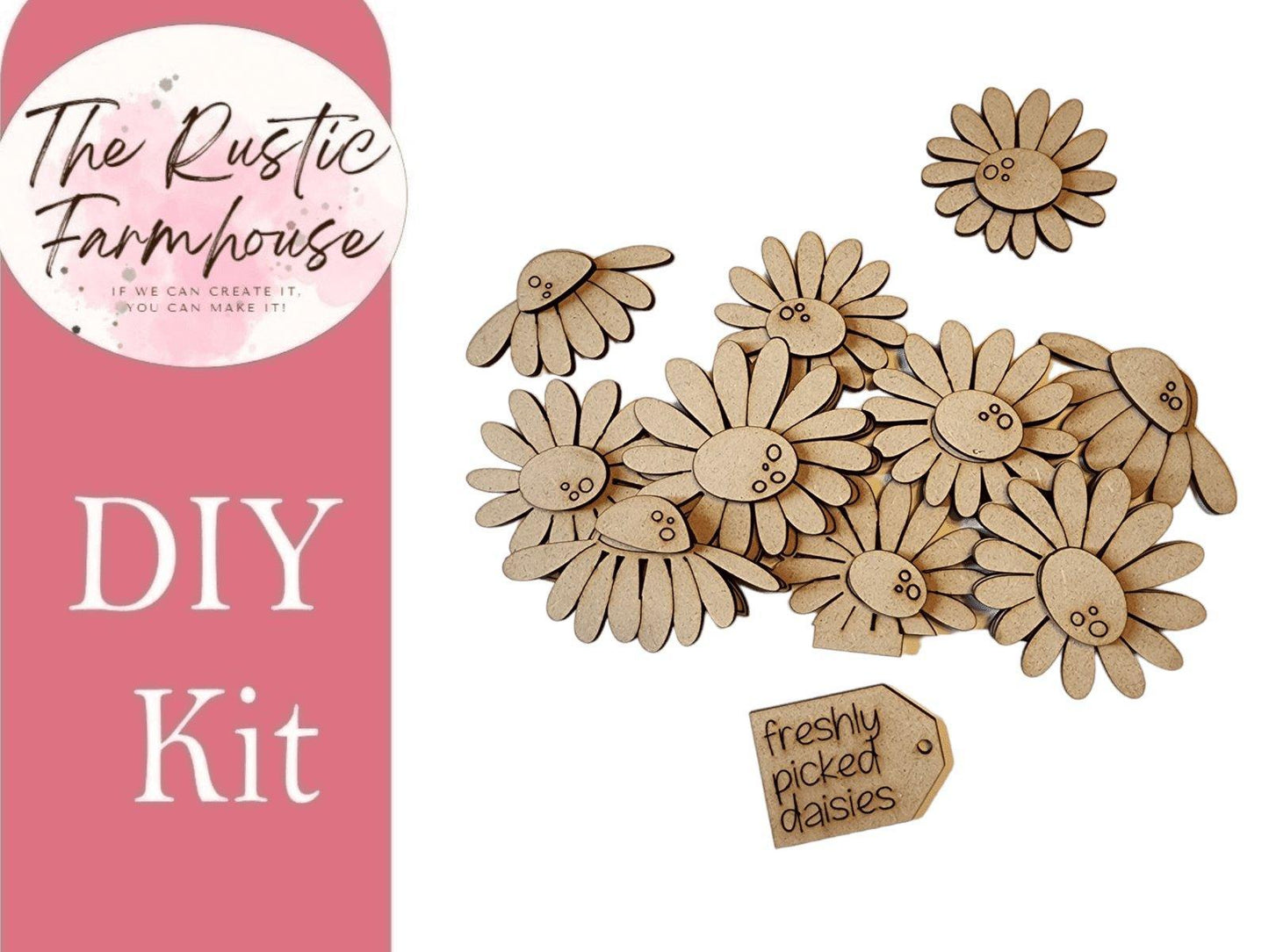 Daisy Insert for the Interchangeable Flower Basket - RusticFarmhouseDecor