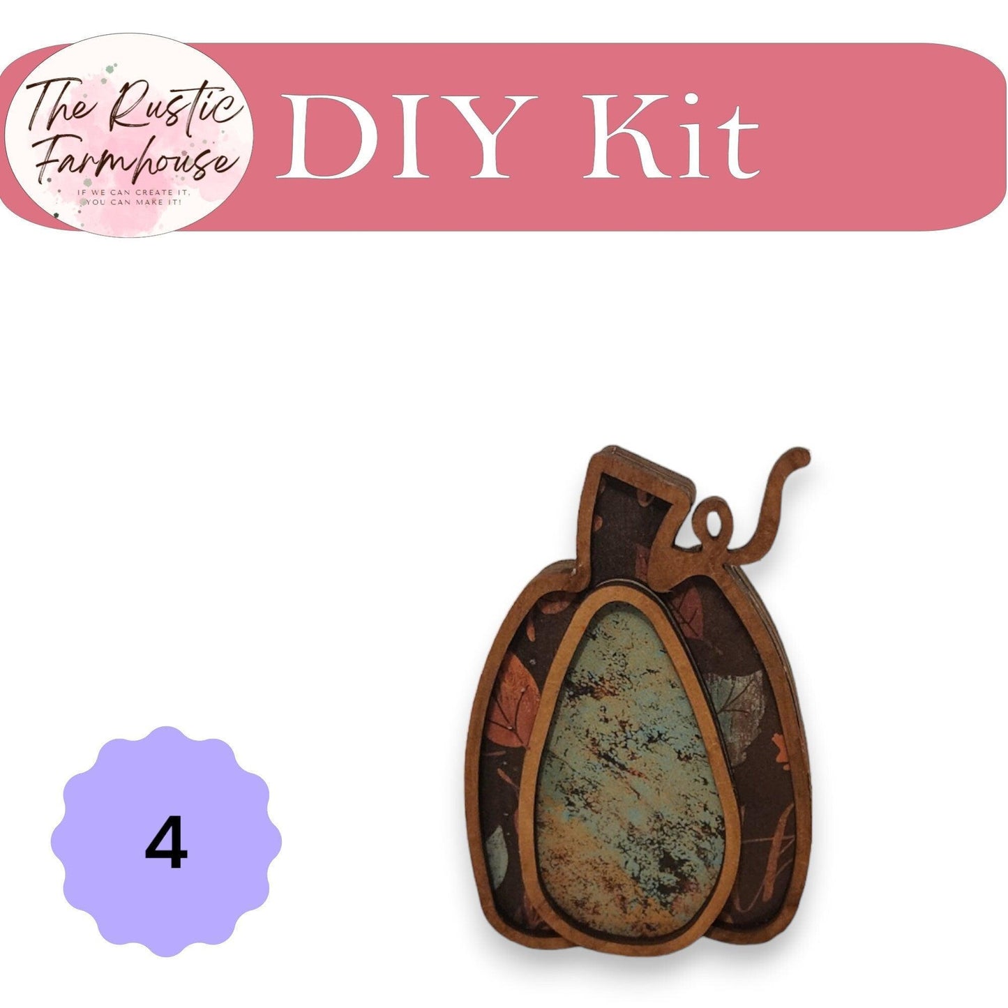 DIY Chunky Wood Autumn Pumpkins Shelf Sitters- 4 sizes - RusticFarmhouseDecor