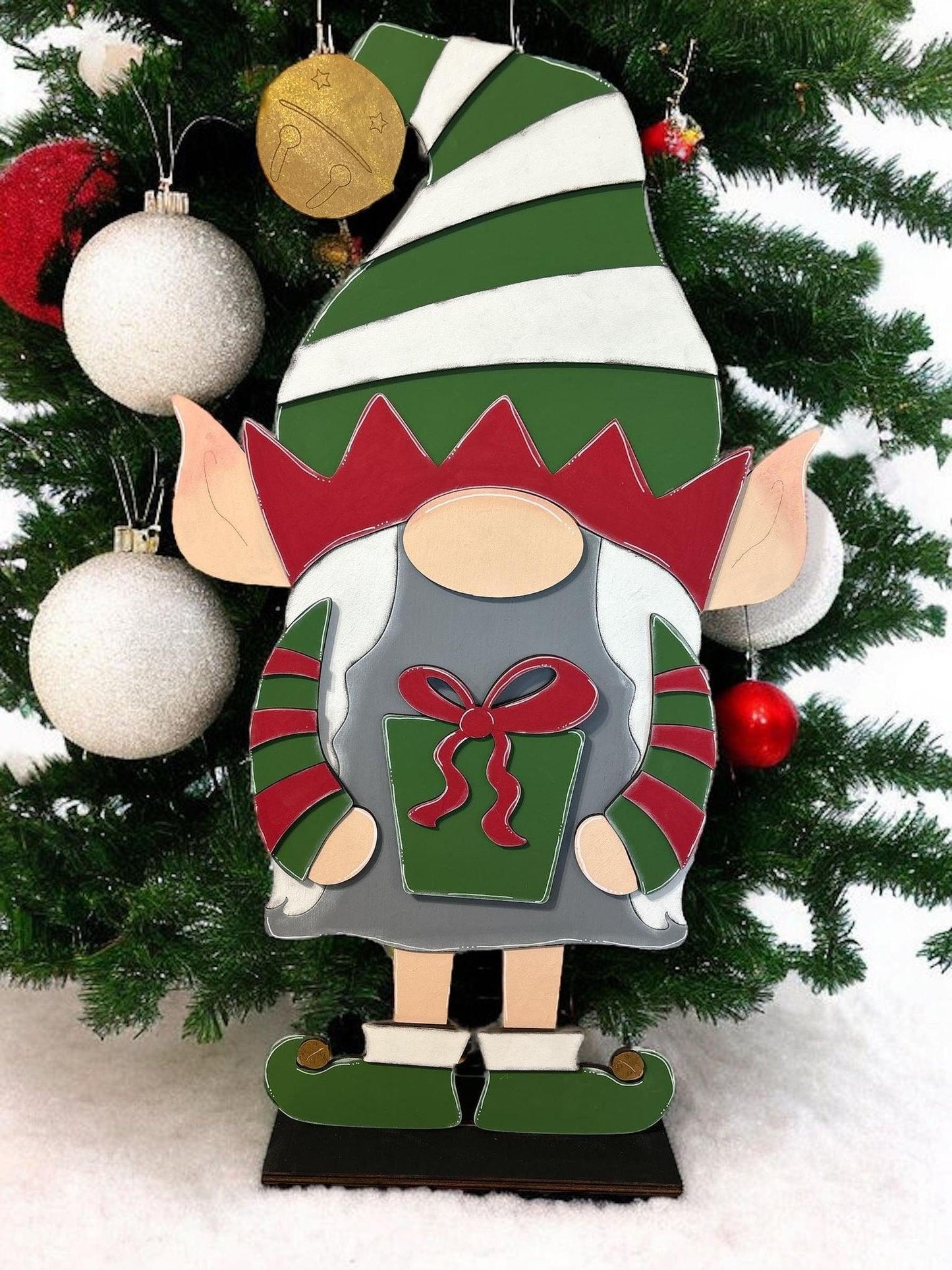 DIY Standing Interchangeable Christmas Elf Gnome Kit for our Boy or Girl Interchangeable Gnomes - RusticFarmhouseDecor