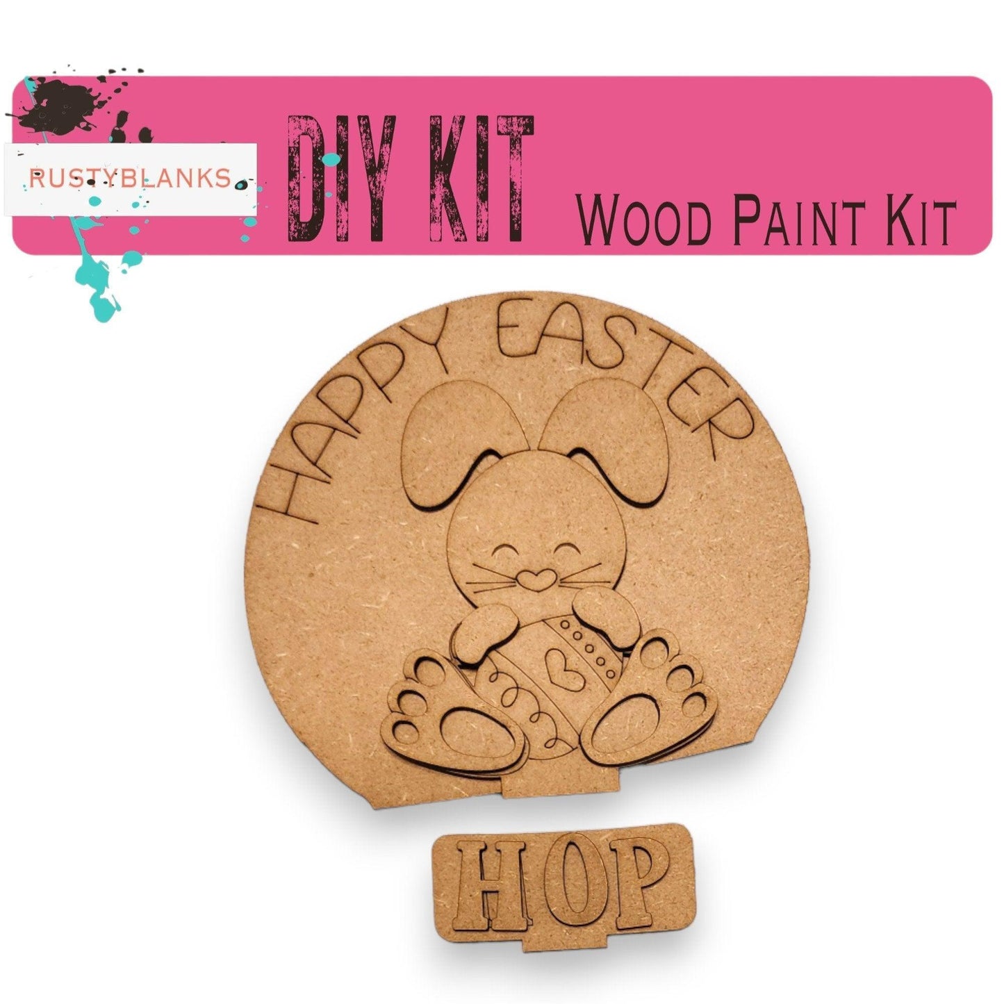 Easter Bunny Insert for Snow Globe DIY Interchangeable Decor, Gift for Her - RusticFarmhouseDecor