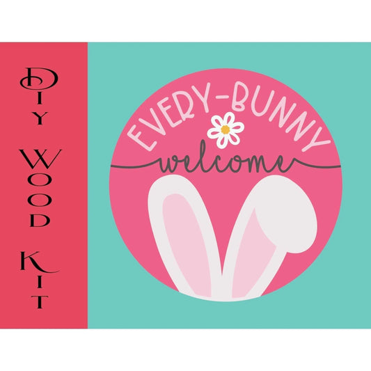 Every Bunny Welcome Door Hanger - RusticFarmhouseDecor