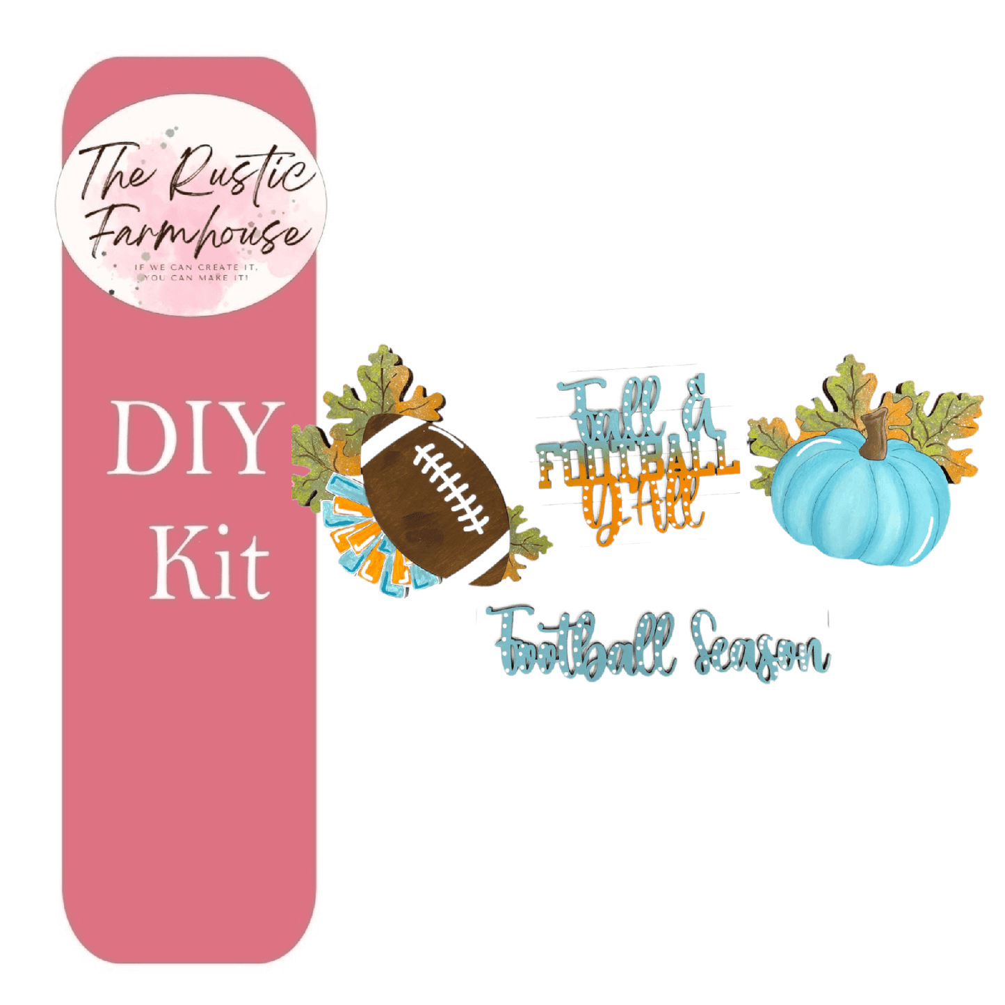 Football Season Interchangeable for Wagon or Raised Shelf Sitter DIY Kit - RusticFarmhouseDecor