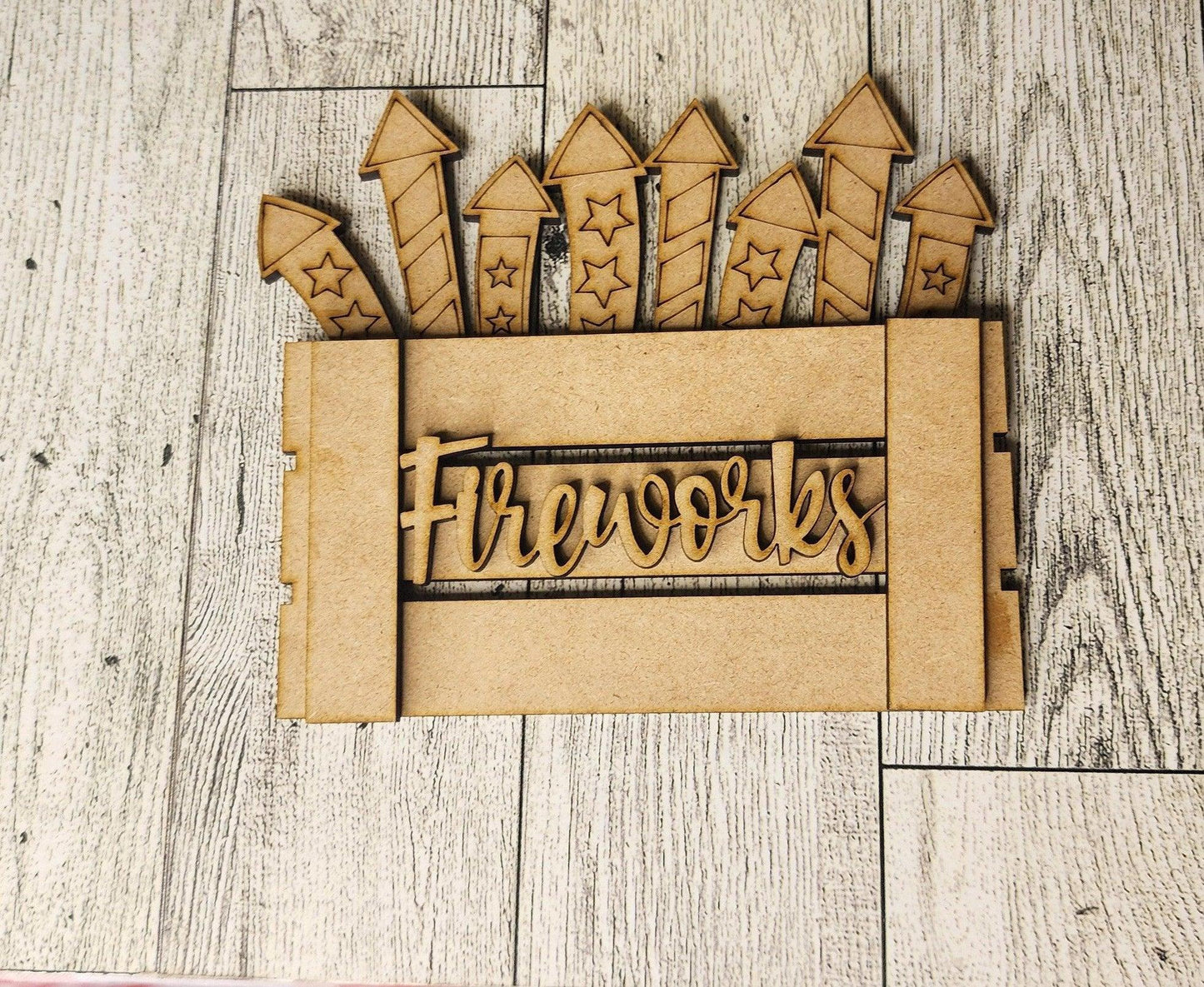 Gnome of the Brave Patriotic Tiered Tray Decor - RusticFarmhouseDecor