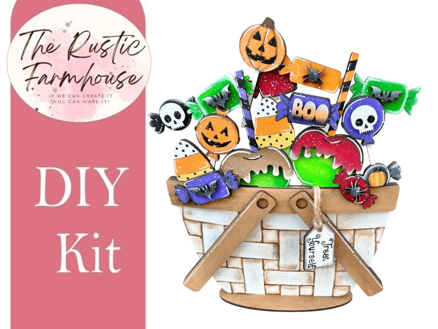 Halloween Insert for the Interchangeable Flower Basket - RusticFarmhouseDecor