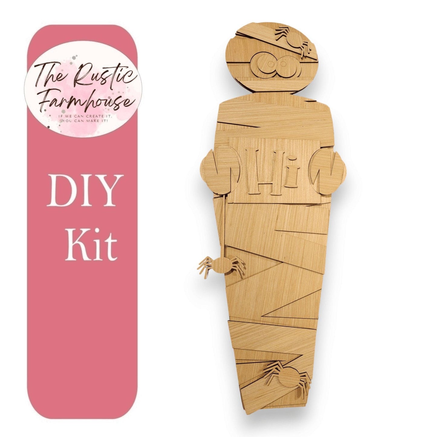 Halloween Mummy Porch Leaner - RusticFarmhouseDecor