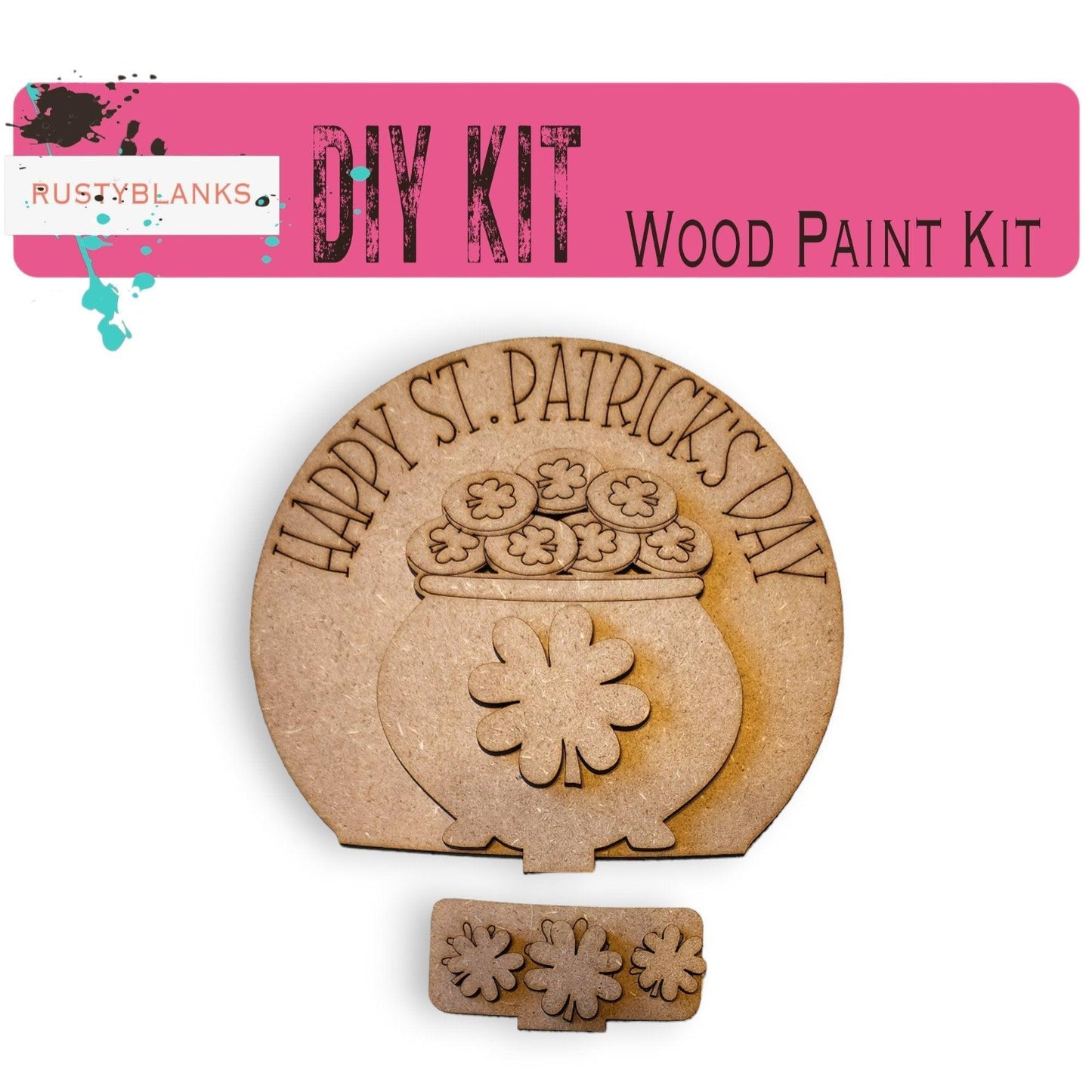 Happy St Patrick's Day Insert for Snow Globe DIY Interchangeable Decor, Gift for Her - RusticFarmhouseDecor