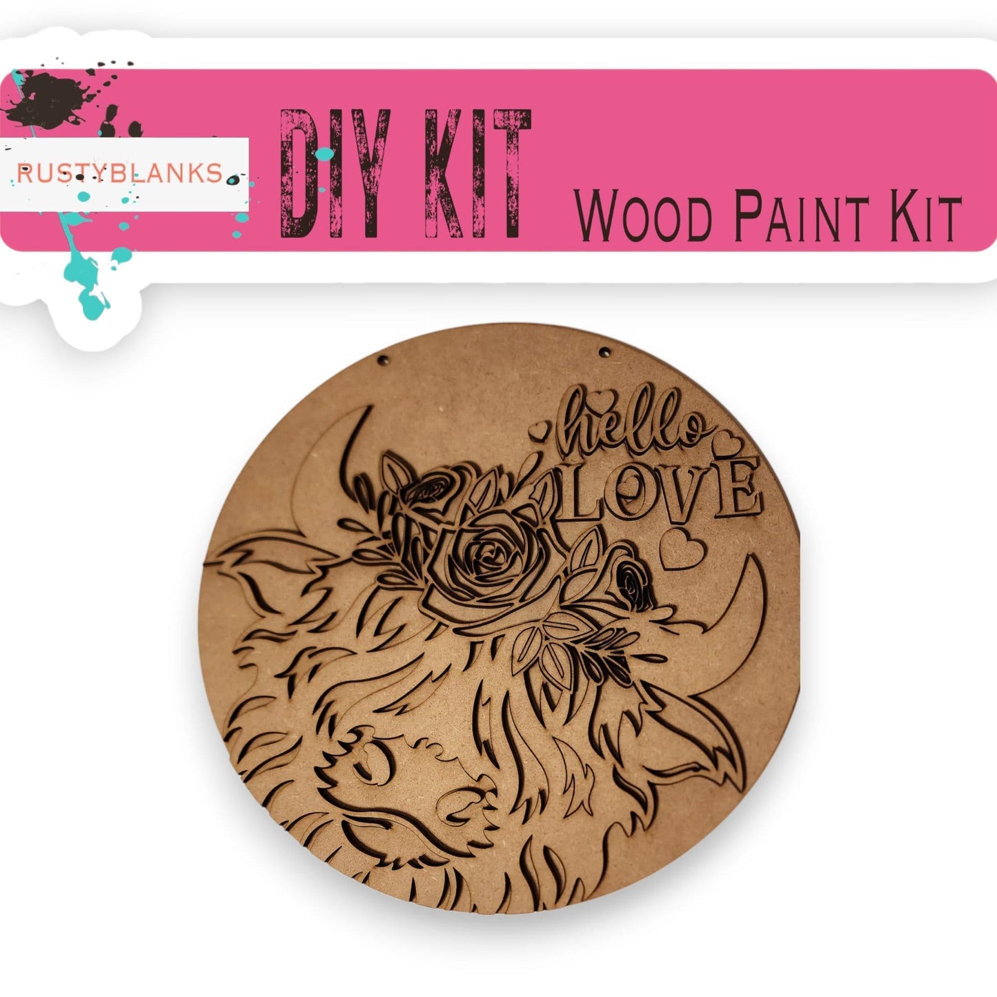 Hello Love Valentine Door Hanger DIY - RusticFarmhouseDecor