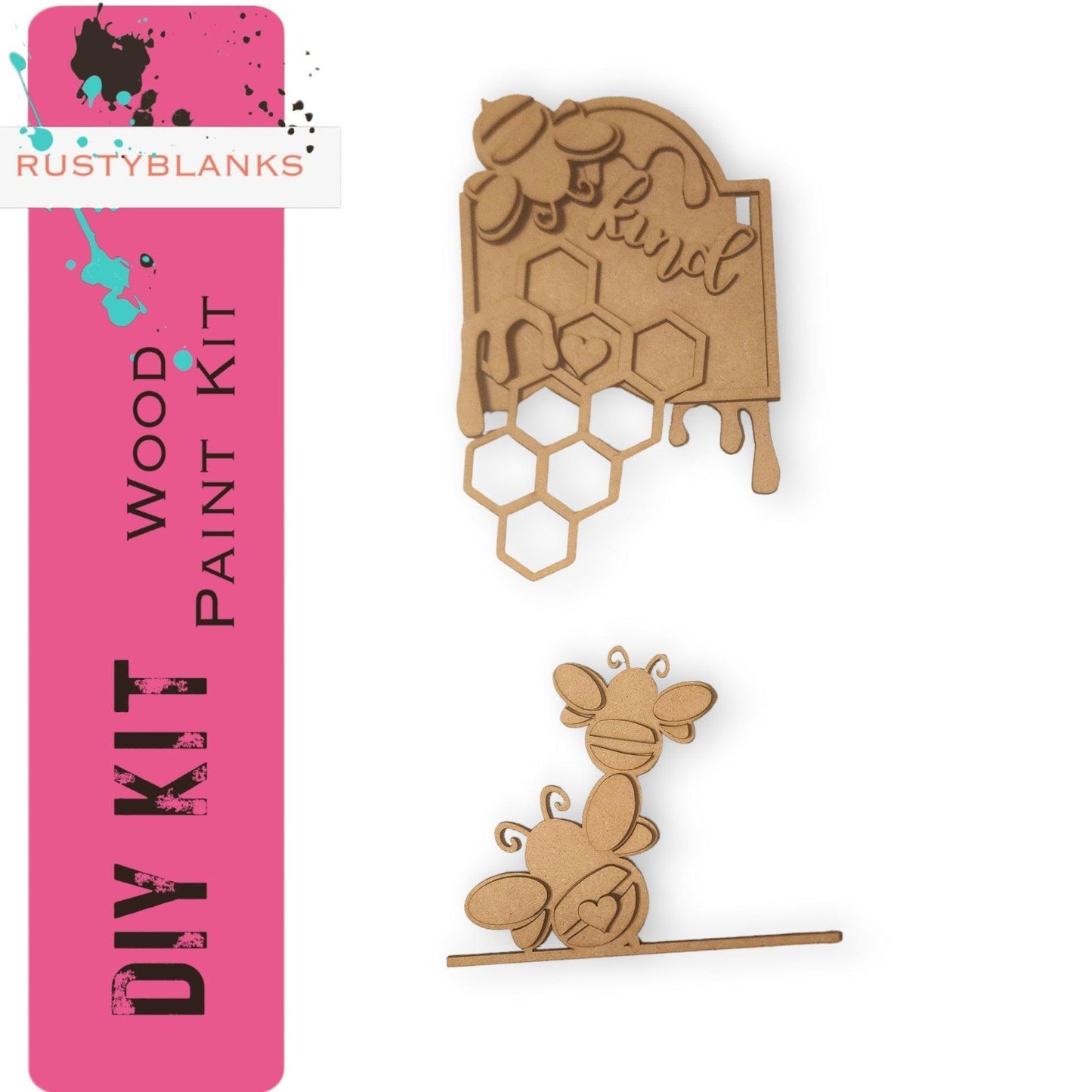 Honey Bee Add On Inserts for our Mini Interchangeable Post - RusticFarmhouseDecor