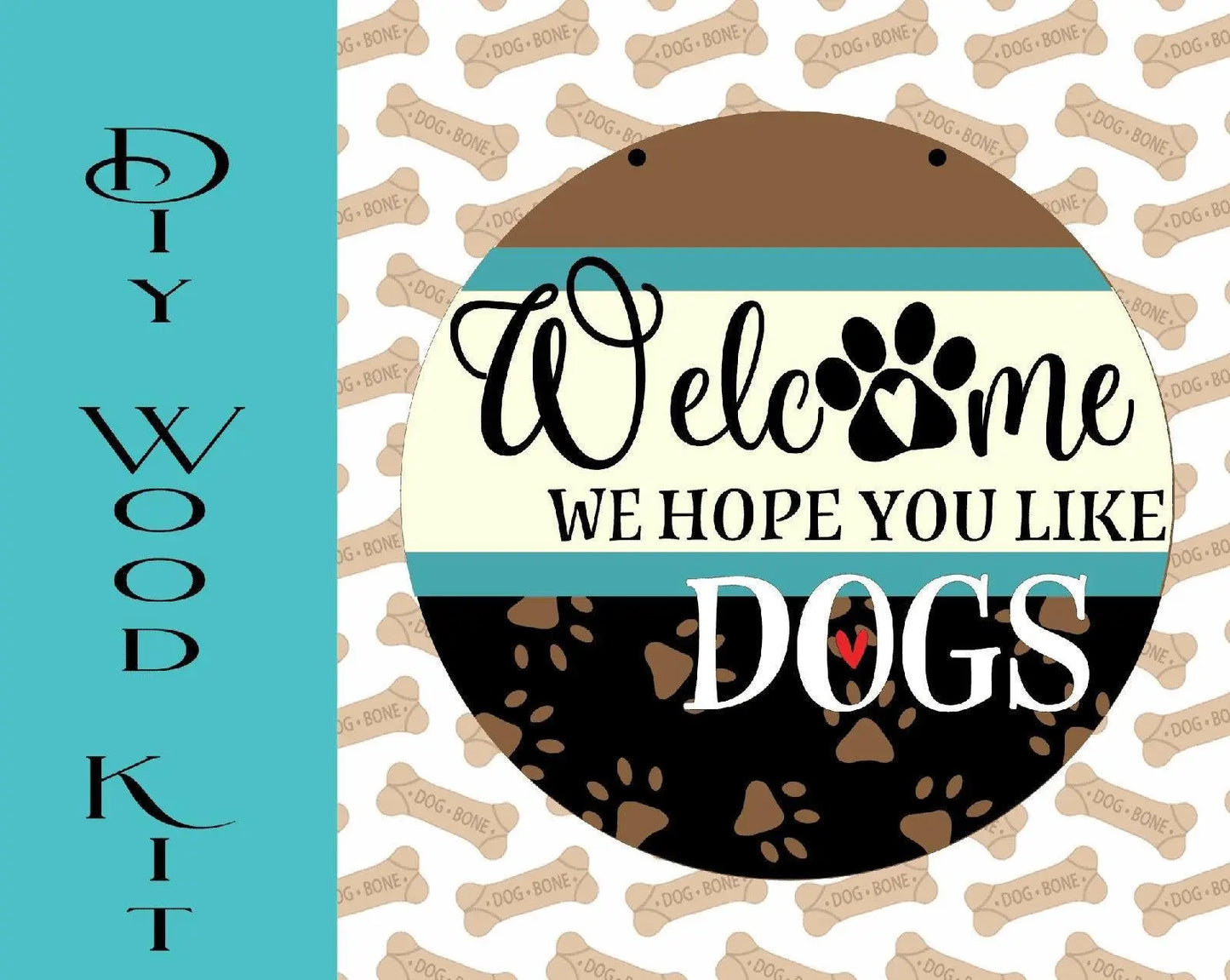 Hope You Like Dogs Door Hanger - RusticFarmhouseDecor