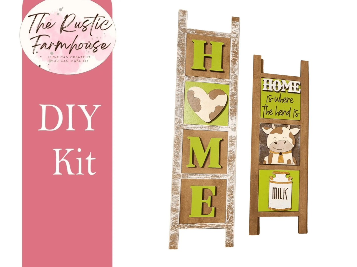 Interchangeable Mini Cow Tiles DiY Kit - RusticFarmhouseDecor