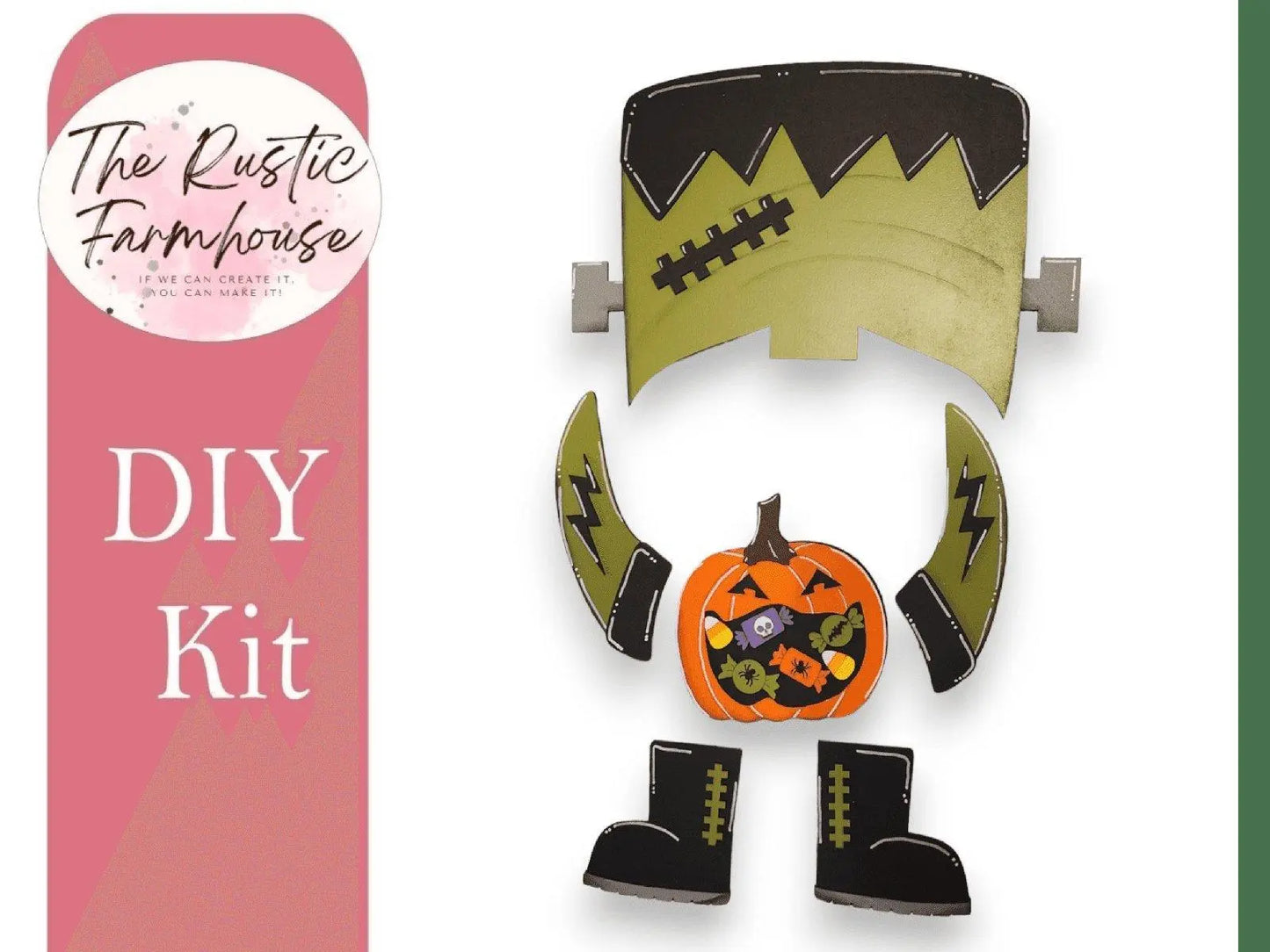 Interchangeable Standing Porch Gnomes, Halloween Gnome Add-On, Wood Gnomes - RusticFarmhouseDecor
