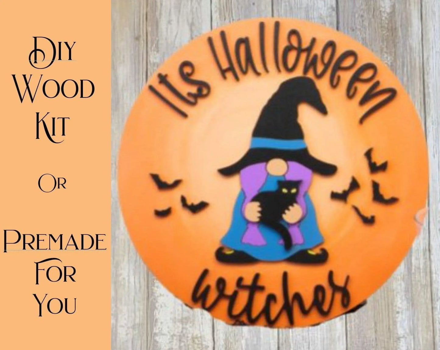 It's Halloween Witches Door Hanger - RusticFarmhouseDecor