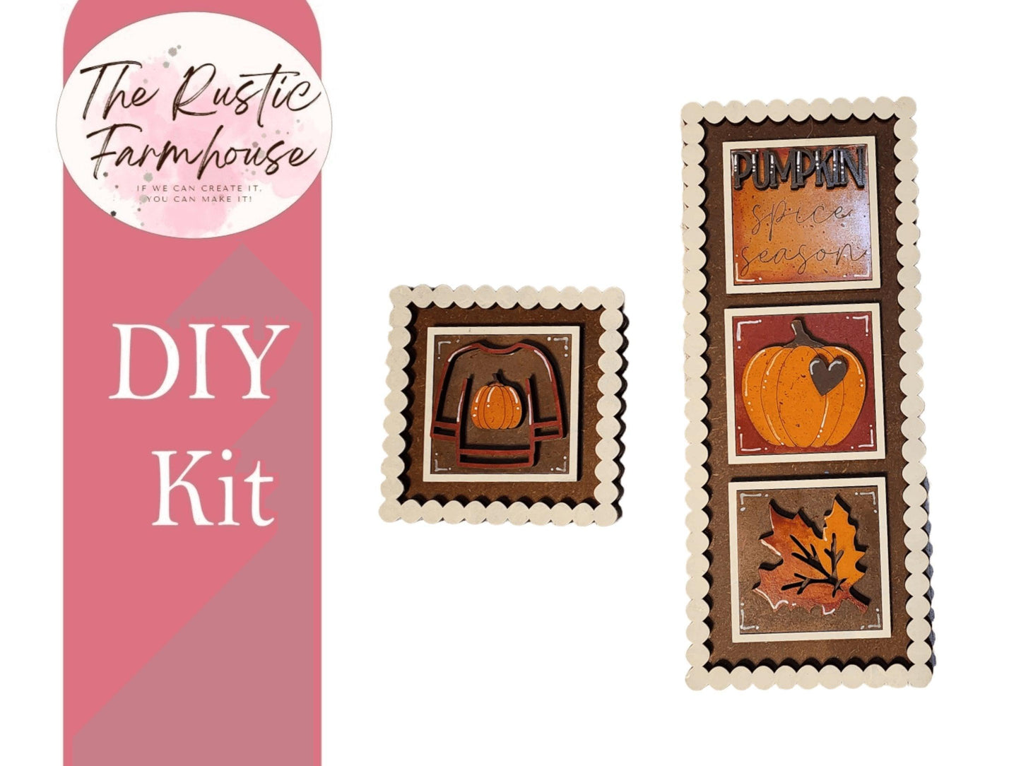 Mini Pearl Style Frame set for our Interchangeable Mini Tiles - RusticFarmhouseDecor