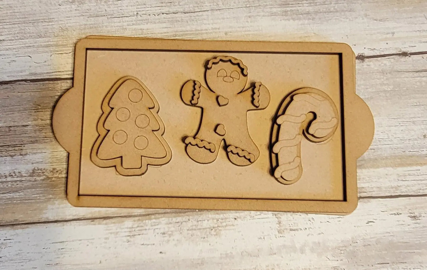 Mrs. Claus North Pole Bakery Tiered Tray Set - RusticFarmhouseDecor