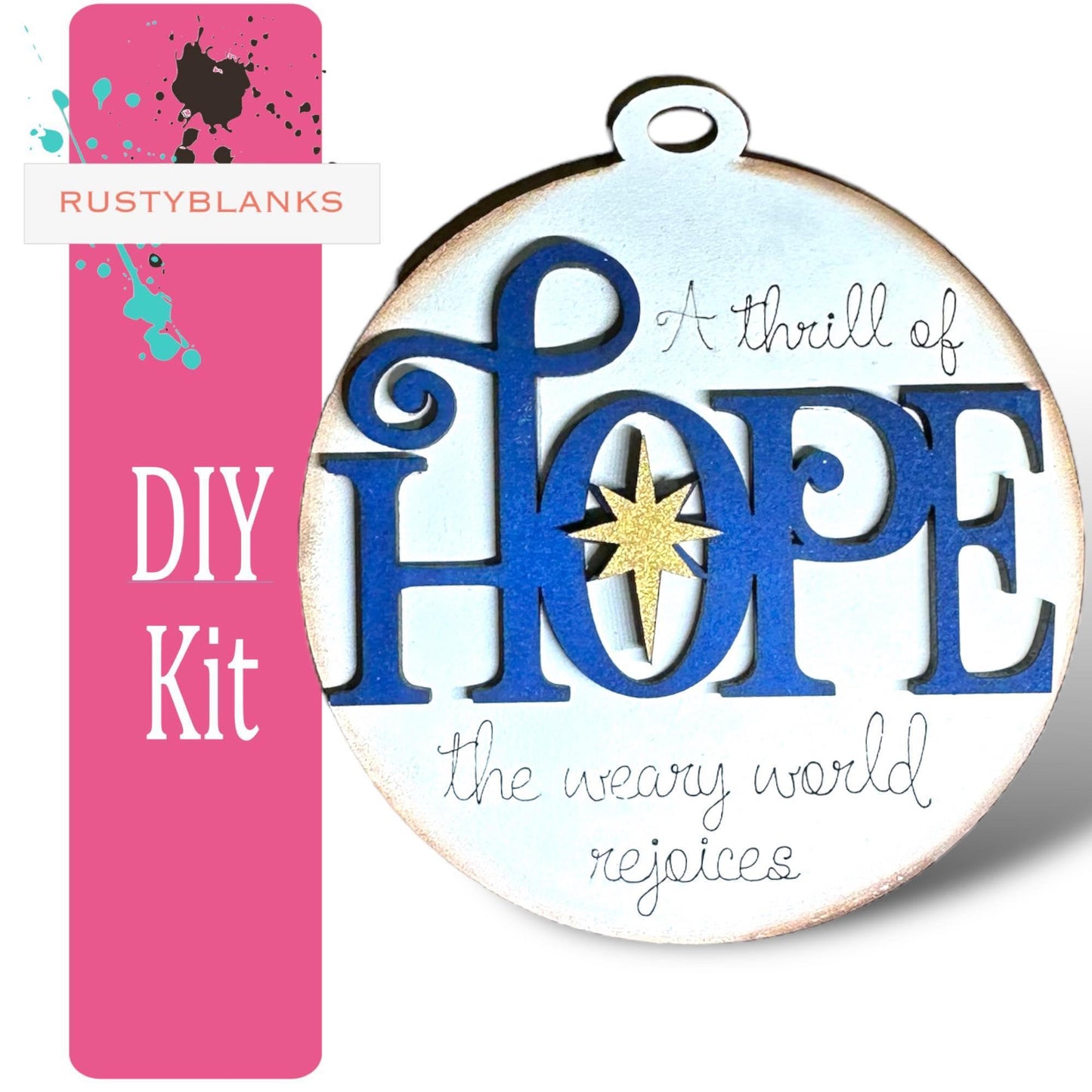 Nativity Christmas Tree Ornament Set - Holiday Decoration - RusticFarmhouseDecor