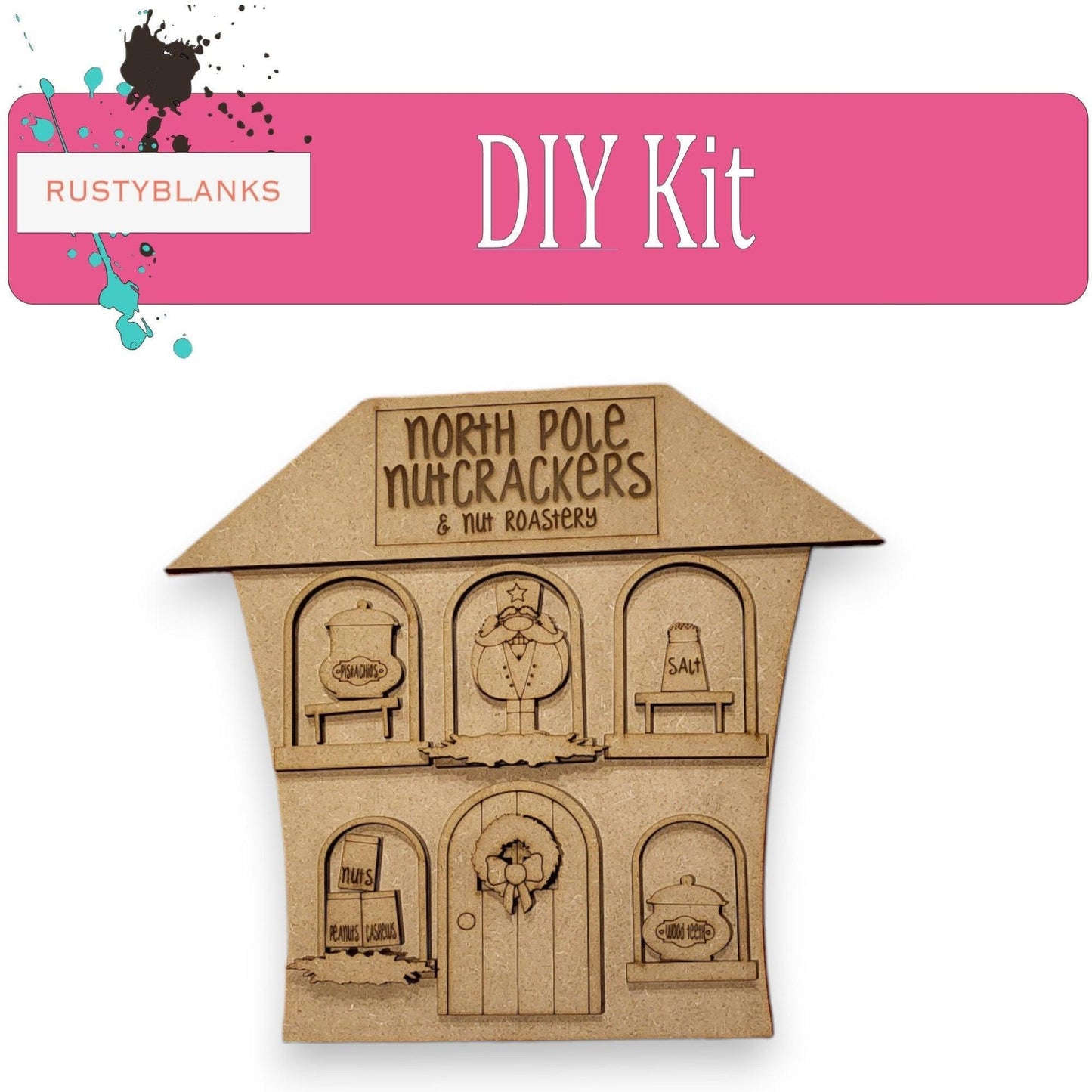 North Pole Nutcrackers & Nut Roastery Shop Christmas Village - RusticFarmhouseDecor