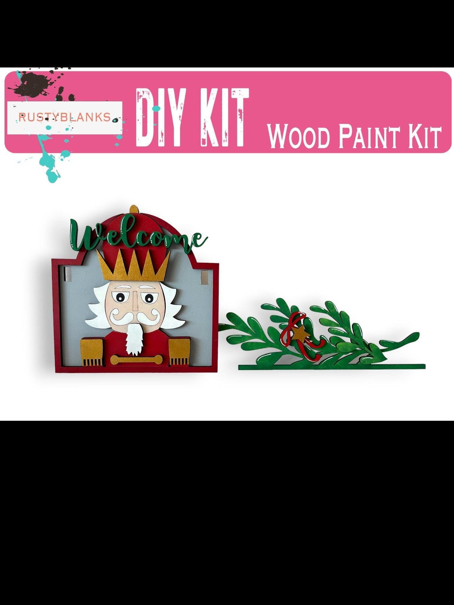 Nutcracker Sign and insert for our Mini Interchangeable Posts - RusticFarmhouseDecor