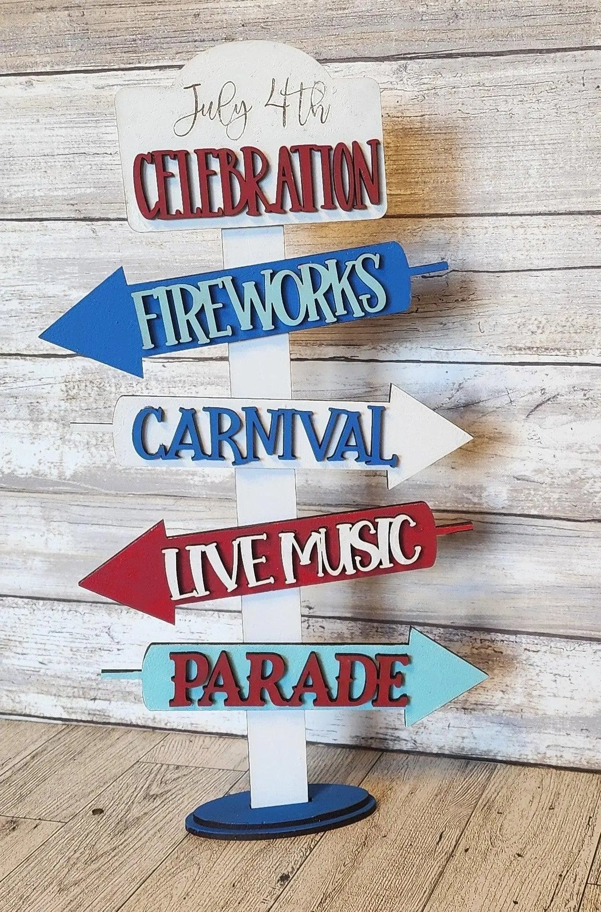 Patriotic Sign Decor, Unfinished DIY Wood Kit, Blanks to Decorate Home Decor - RusticFarmhouseDecor