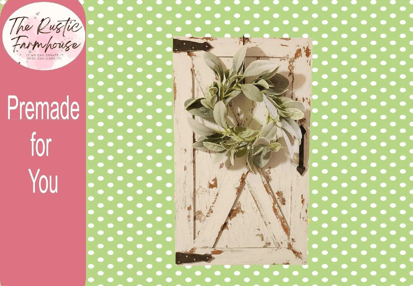 Premade Standing Door Sign Holder Tabletop Door Stand - RusticFarmhouseDecor
