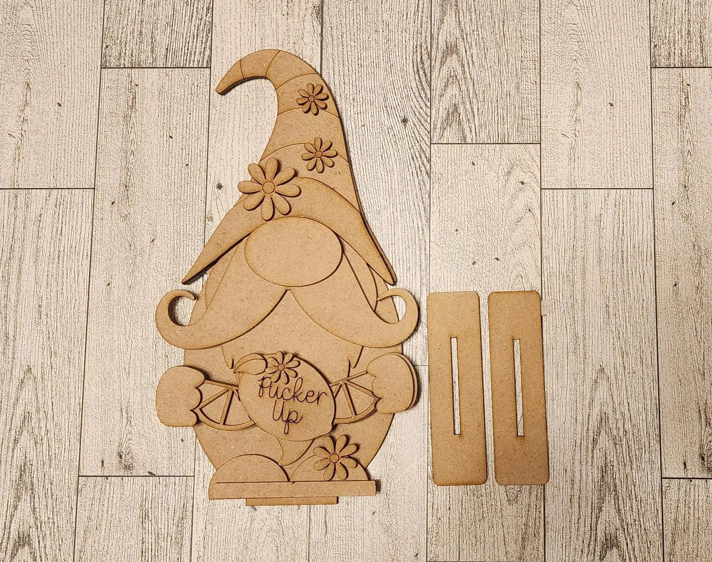 Pucker UP Sumertime Leomonade Gnome Shelf Sitter, DIY Wood Blanks, Diy Summer - RusticFarmhouseDecor