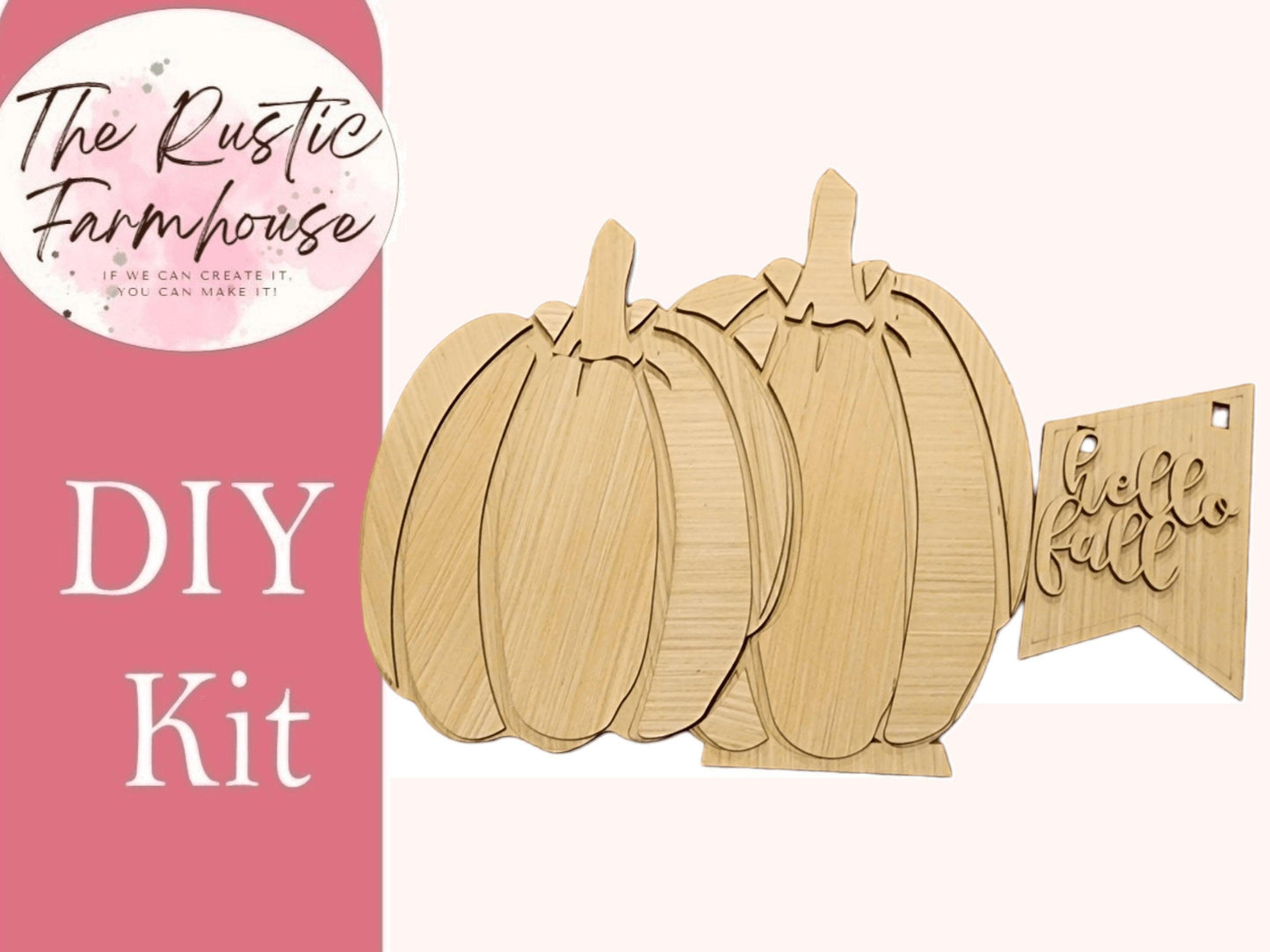 Pumpkin Insert for our Interchangeable Fence or Large Post - RusticFarmhouseDecor