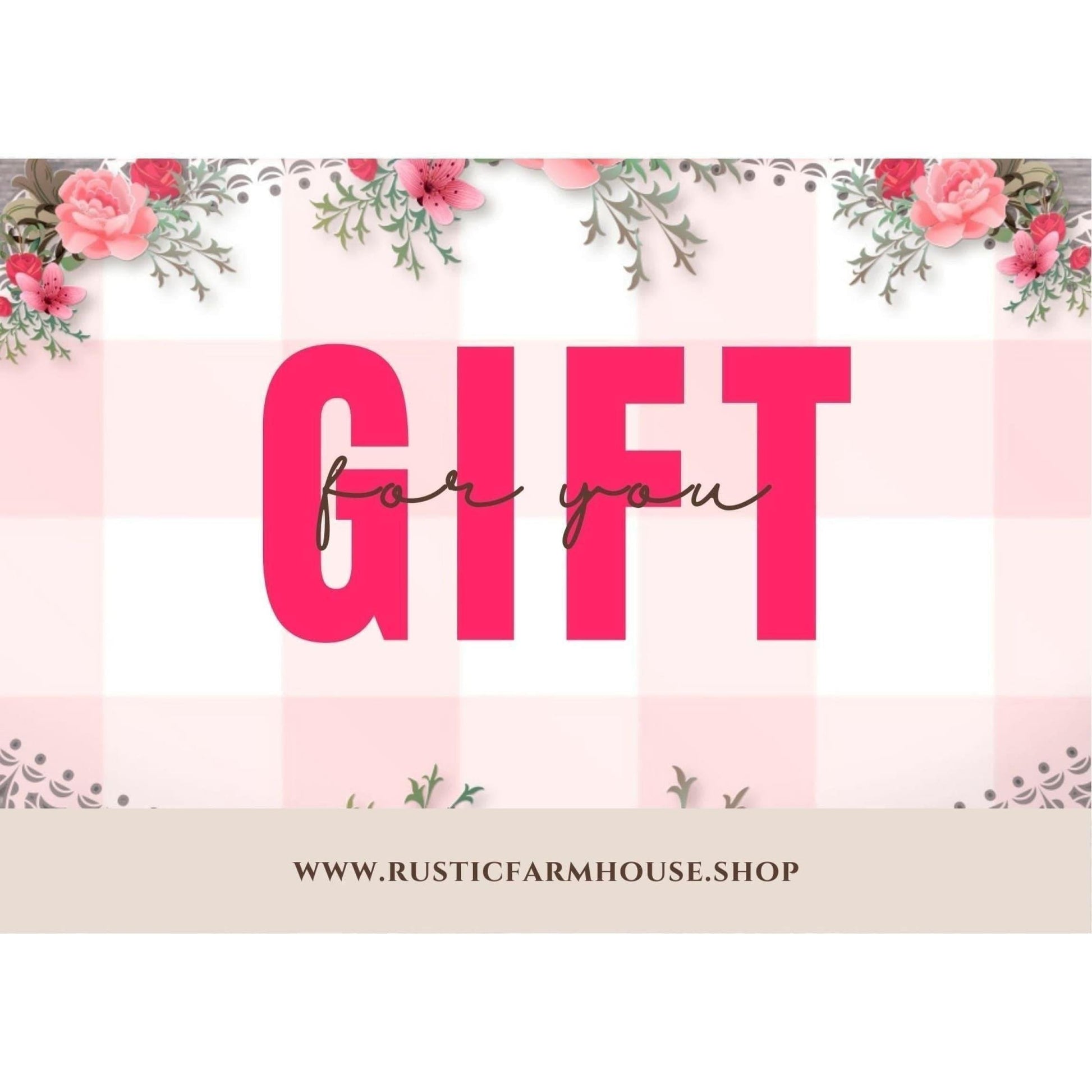 Rustic Farmhouse Gift Card - RusticFarmhouseDecor