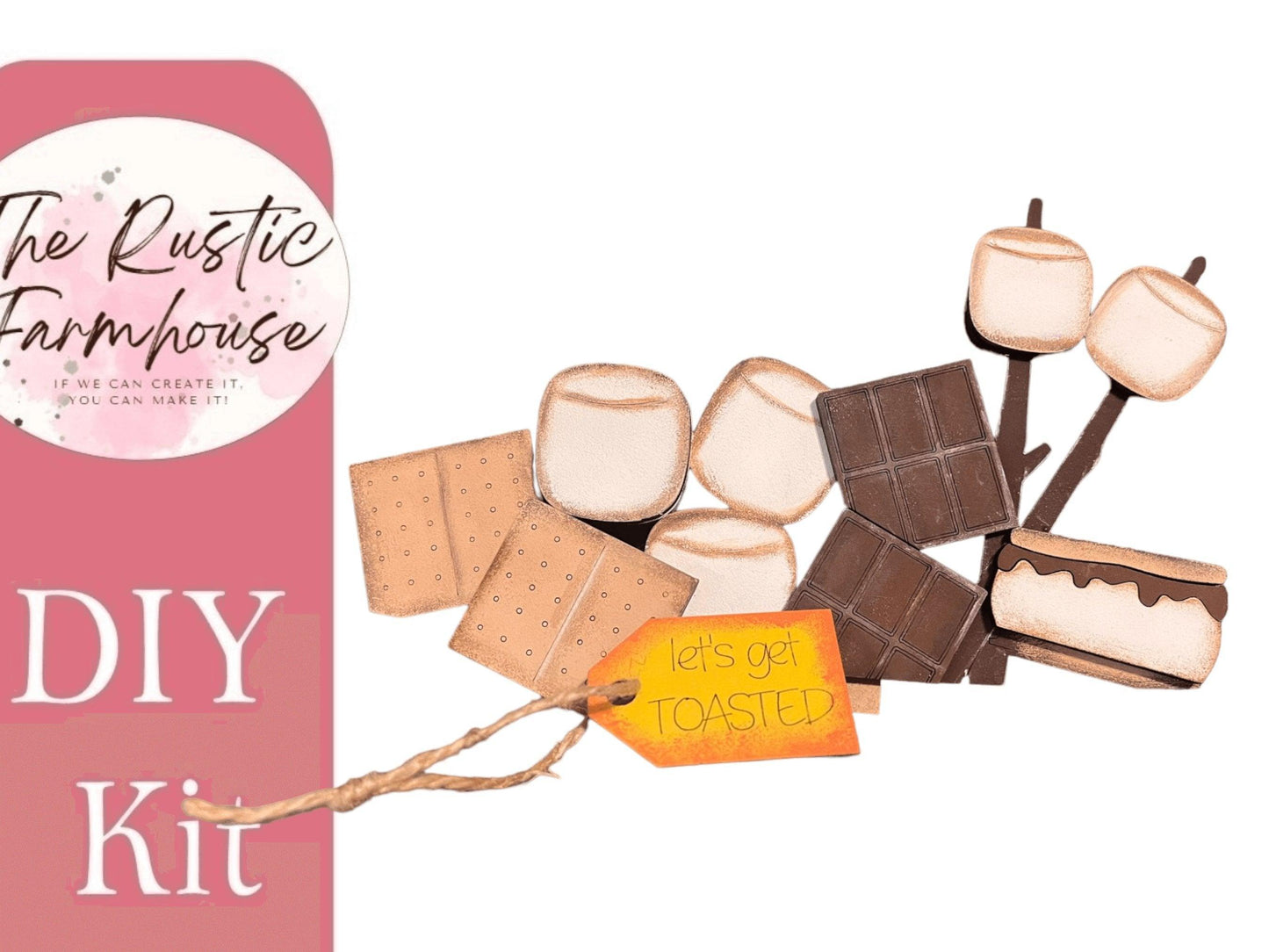 S'More Insert for the Interchangeable Flower Basket - RusticFarmhouseDecor