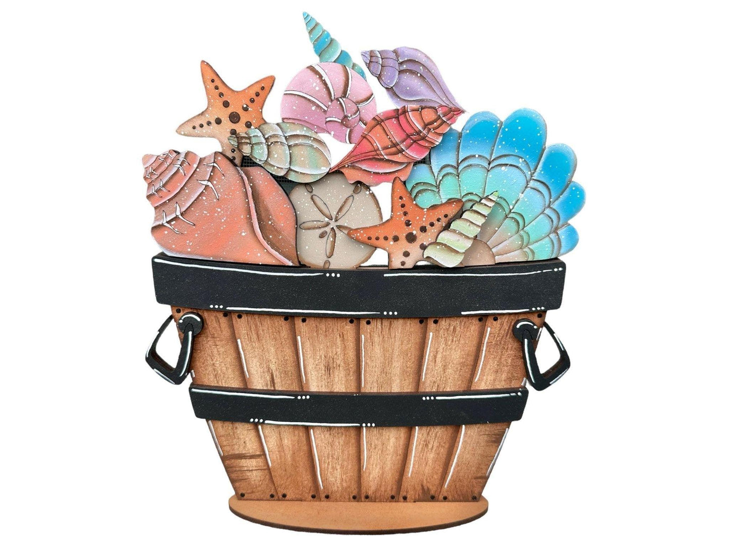 Sea Shells Insert for the Interchangeable Flower Basket - RusticFarmhouseDecor