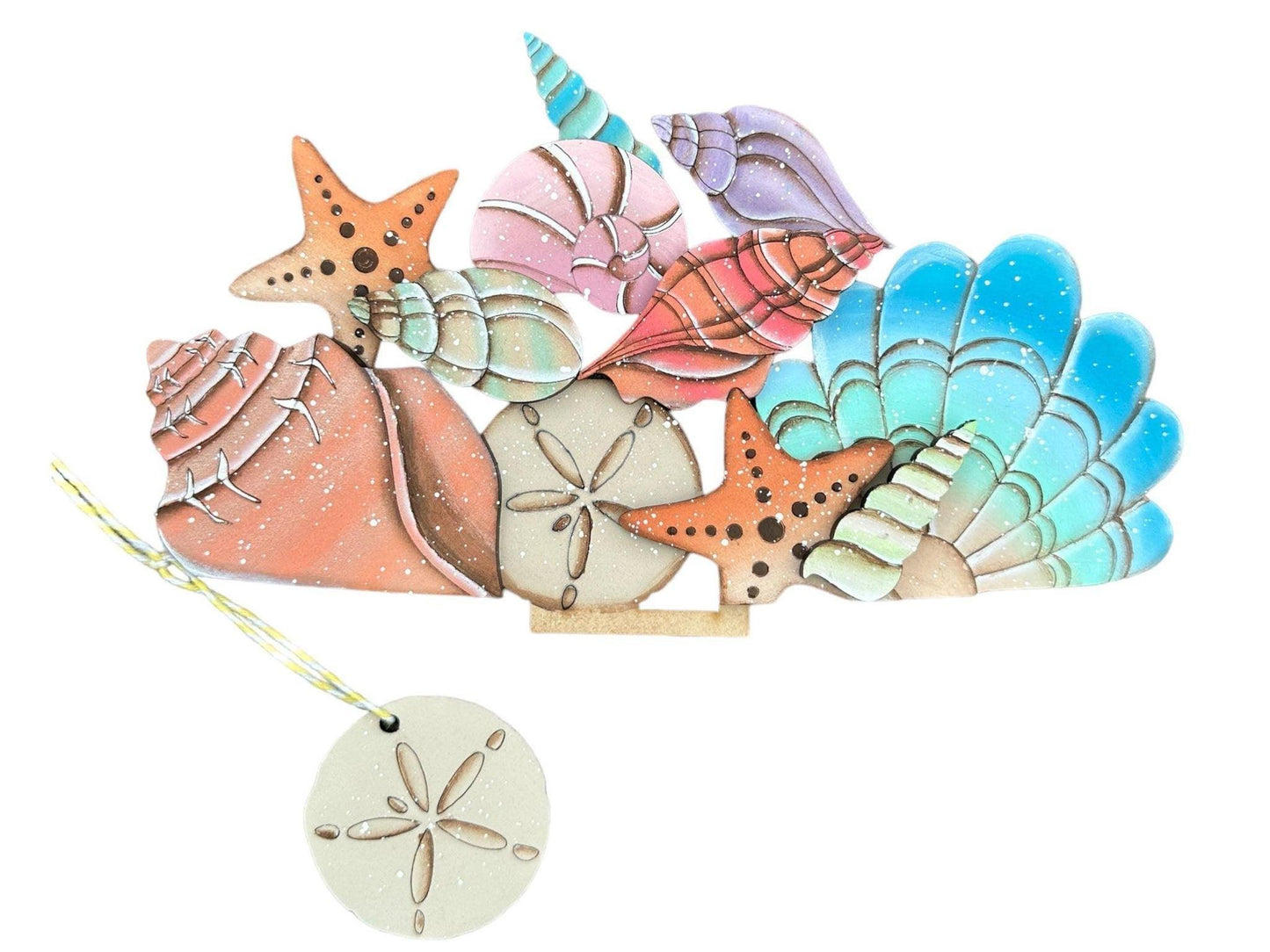 Sea Shells Insert for the Interchangeable Flower Basket - RusticFarmhouseDecor